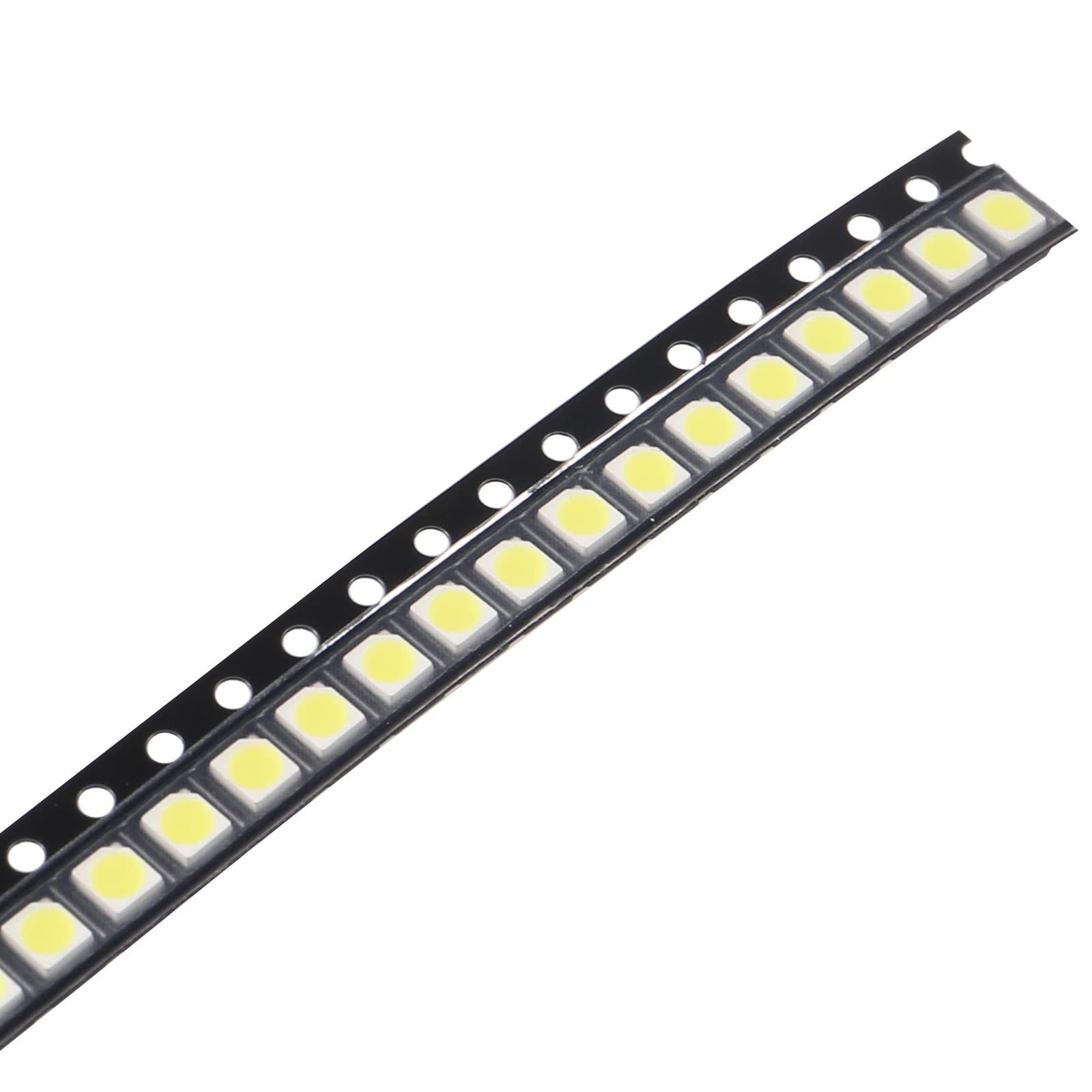 100pcs 3528 (1210) SMD LED Diode Lights Chip White 6000K Super Bright Lightin…