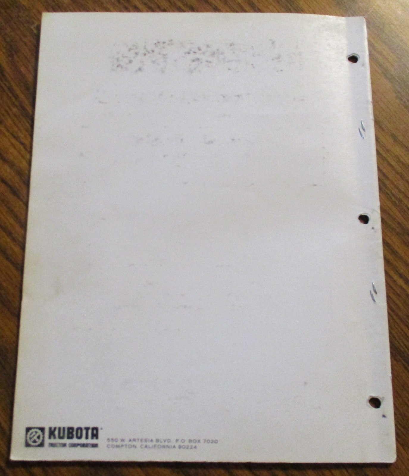 Kubota L9130 Power Steering Unit Operator Owners Parts Manual for L295DT Tractor