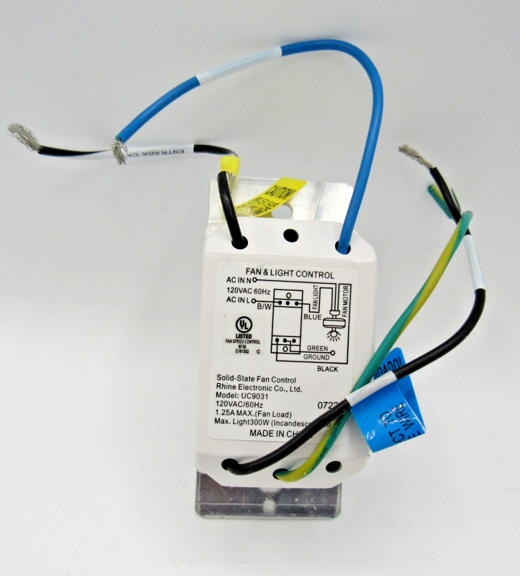 New Minka Aire Ceiling Fan 4 Speed Control Wall Switch UC9031 120V White