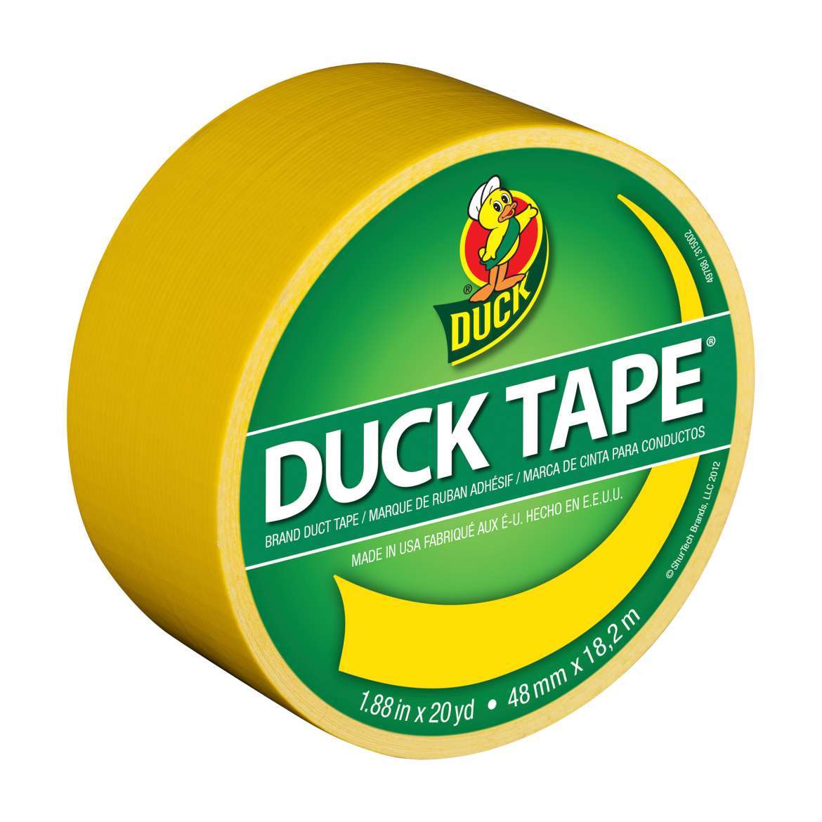 Duck Brand Solids Color Duct Tape: 1.88 in. x 60 ft. (Yellow)