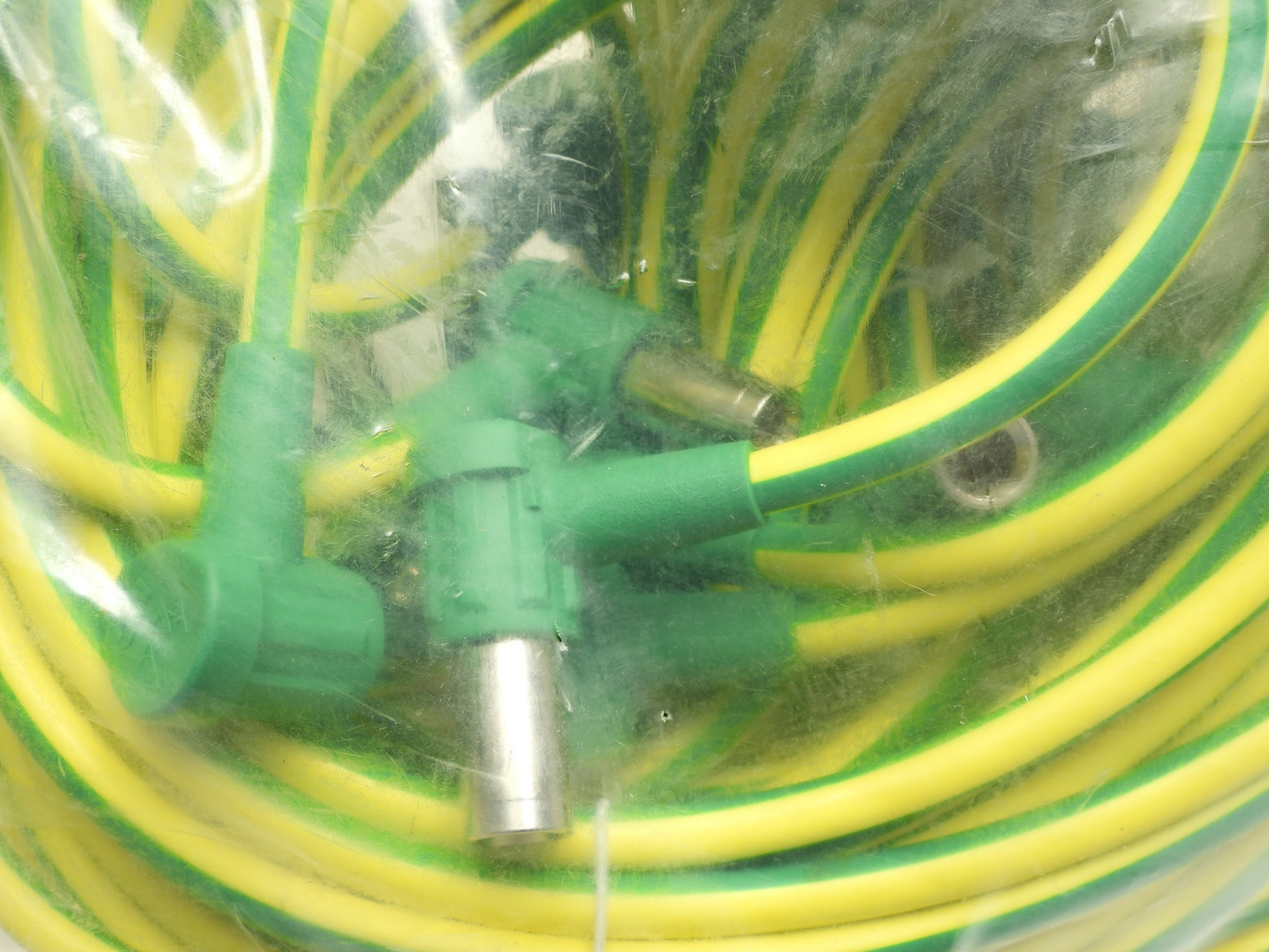 (10) Staubli 55.3210-30020 Banana Test Lead, Banana Jack, 9.8 ft, 3 m, Green, Ye