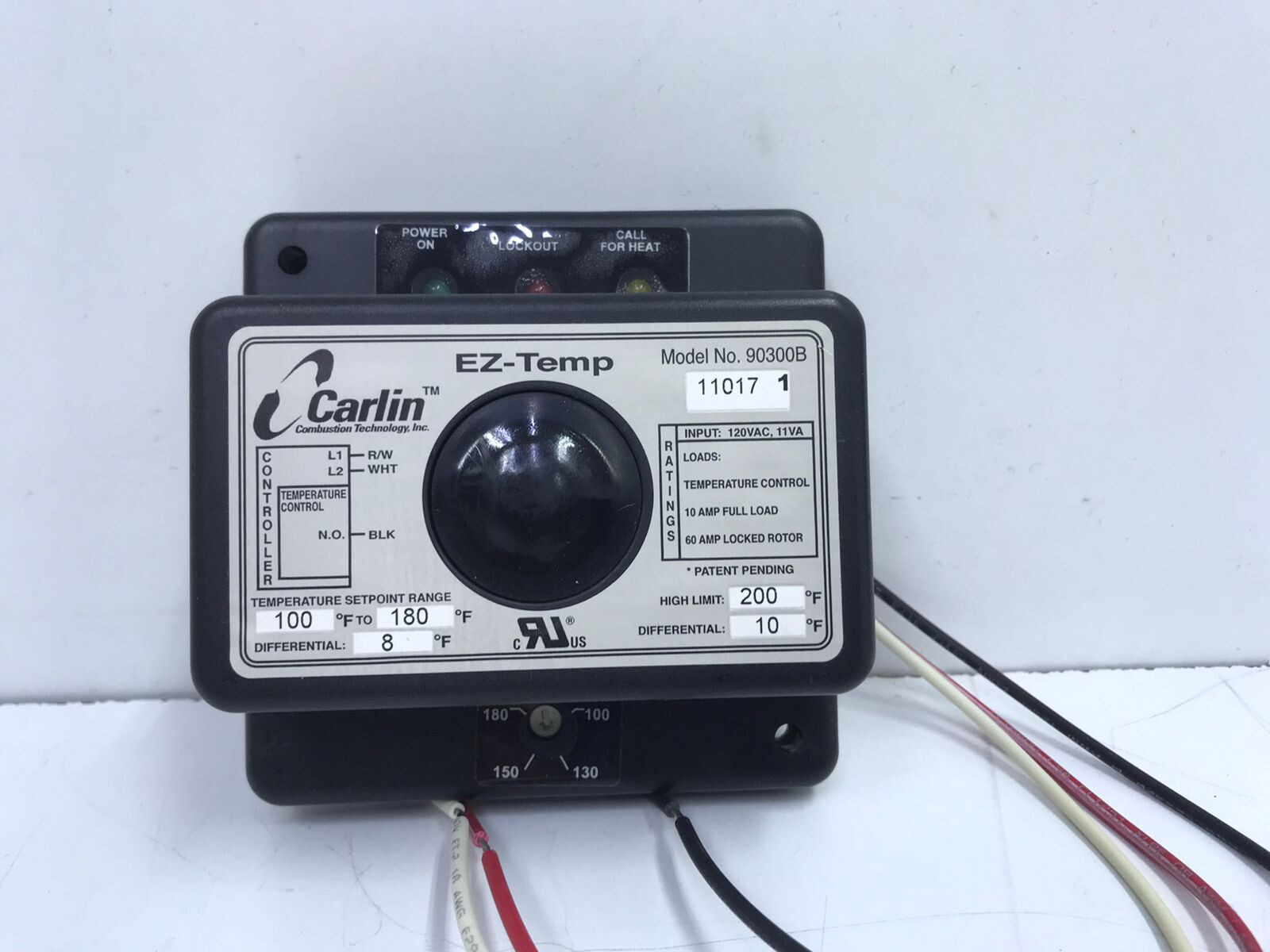 Lot Of 3 Nos X Carlin 90300B1S EZ-Temp Dual Limit Temperature Control, CH#619