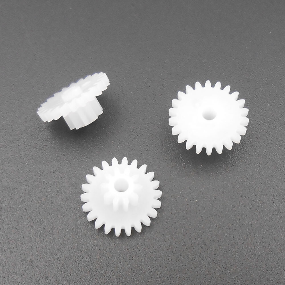 500X 0.5M Double Gear Reduction Bilayer 22 Teeth 10 Teeth Hole 2MM 2.05MM 22102B