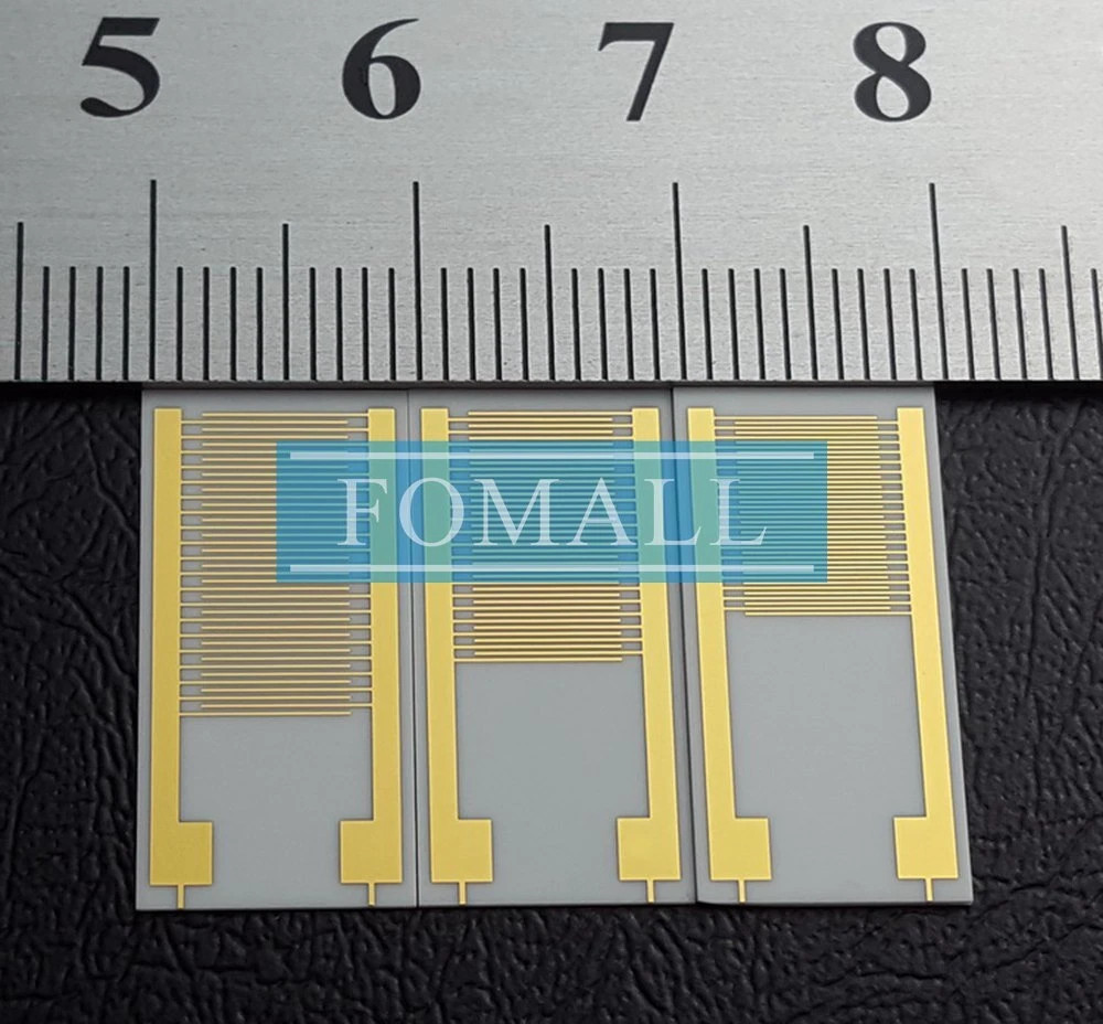 QTY:5 New 100μm large size ceramic interdigital electrode sensor chip 10X20MM