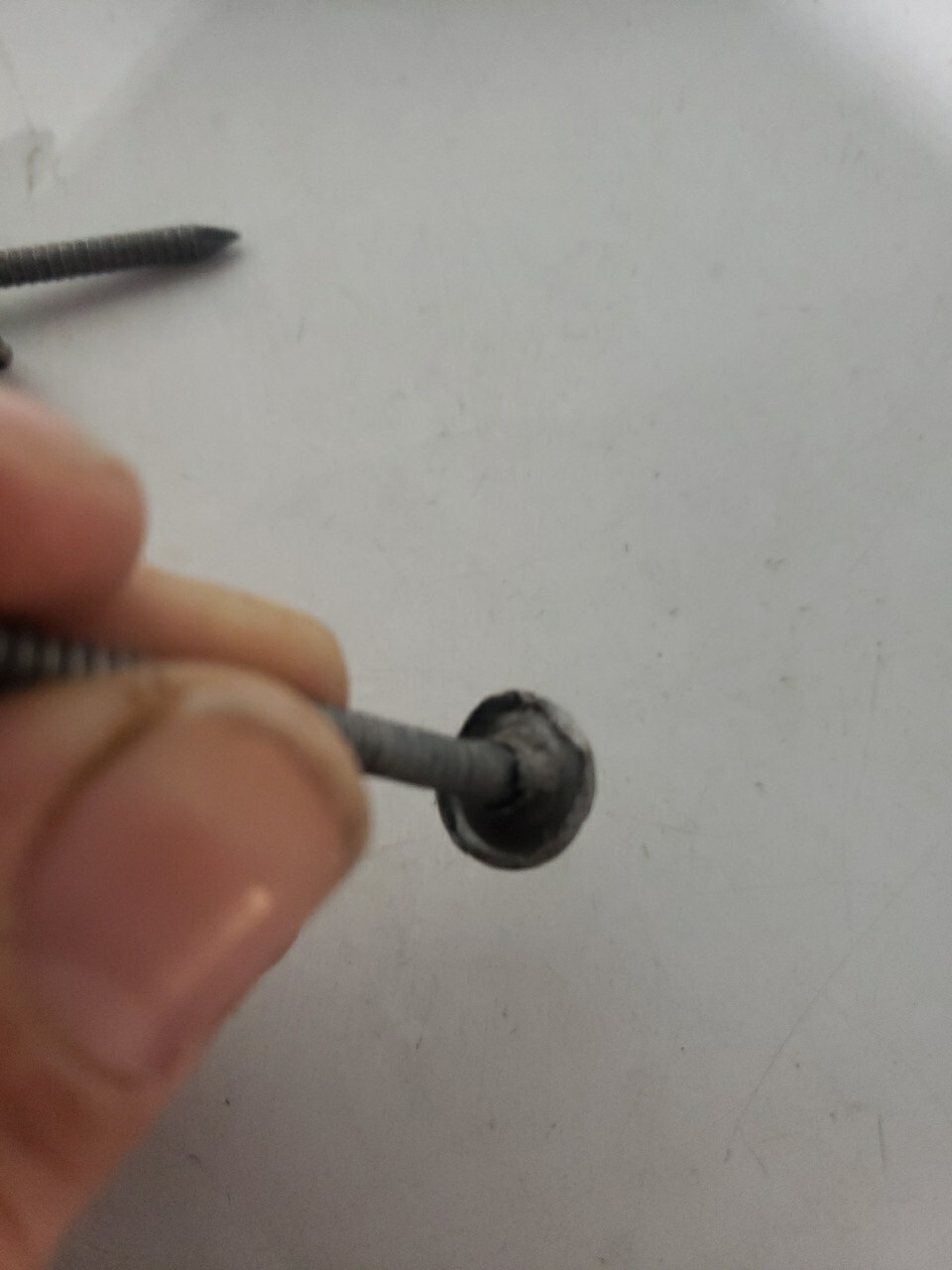 2 POUNDS VINTAGE LEAD HEAD RING SHANK 1-3/4″ METAL ROOFING NAILS 2LB Aprox 175pc