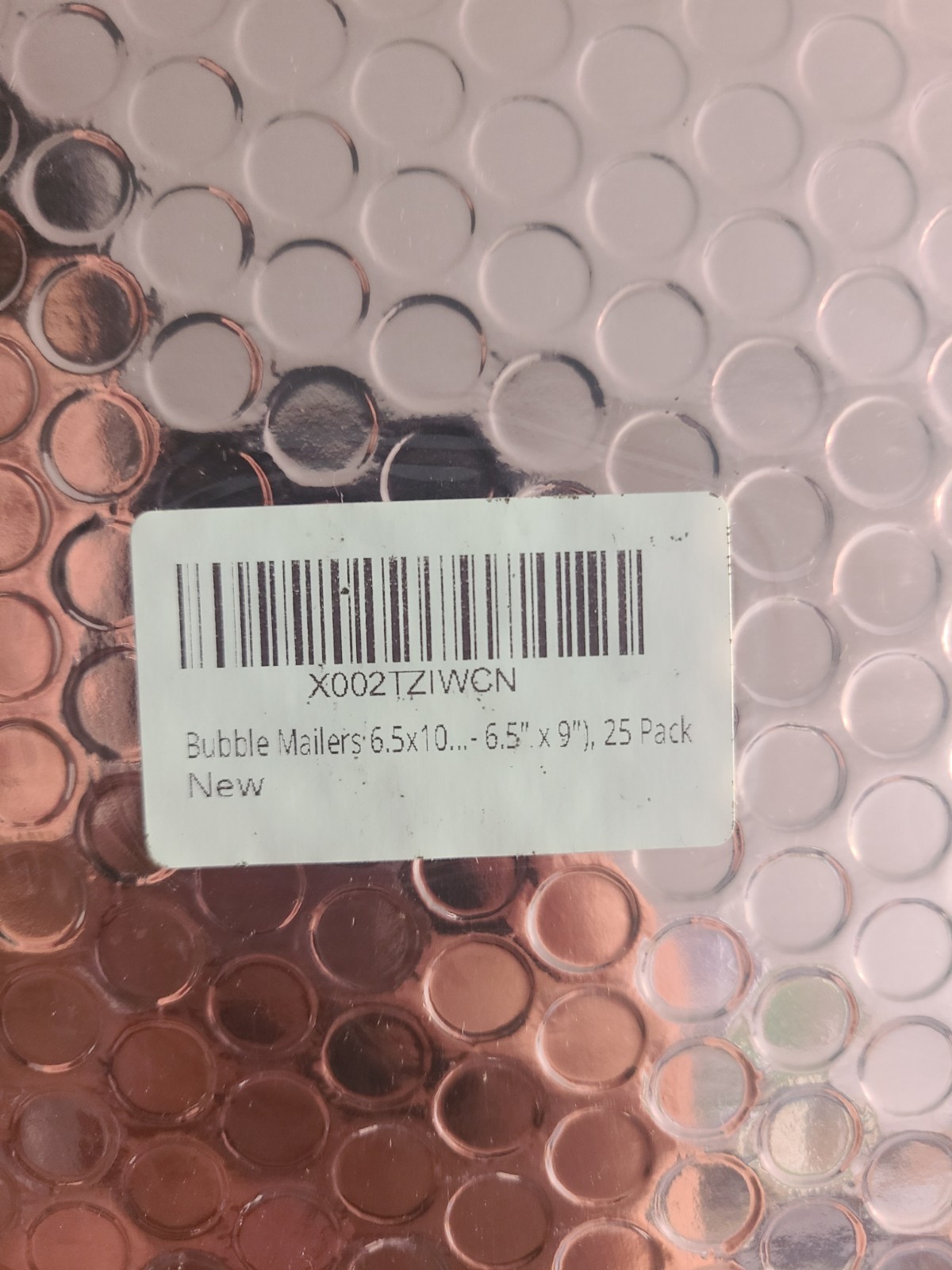 Rose Gold 6.5 x 9 Bubble Mailers 25 Pack X002TZIWCN
