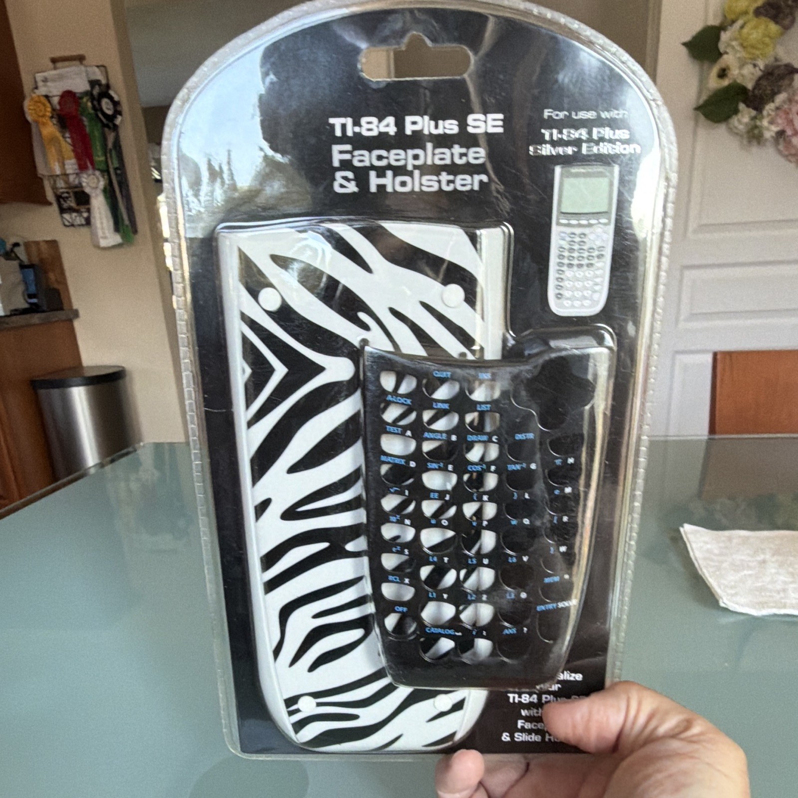 New SmoothTalk Zebra Faceplate & Slide Holster for TI-84 Plus SE – RARE PATTERN