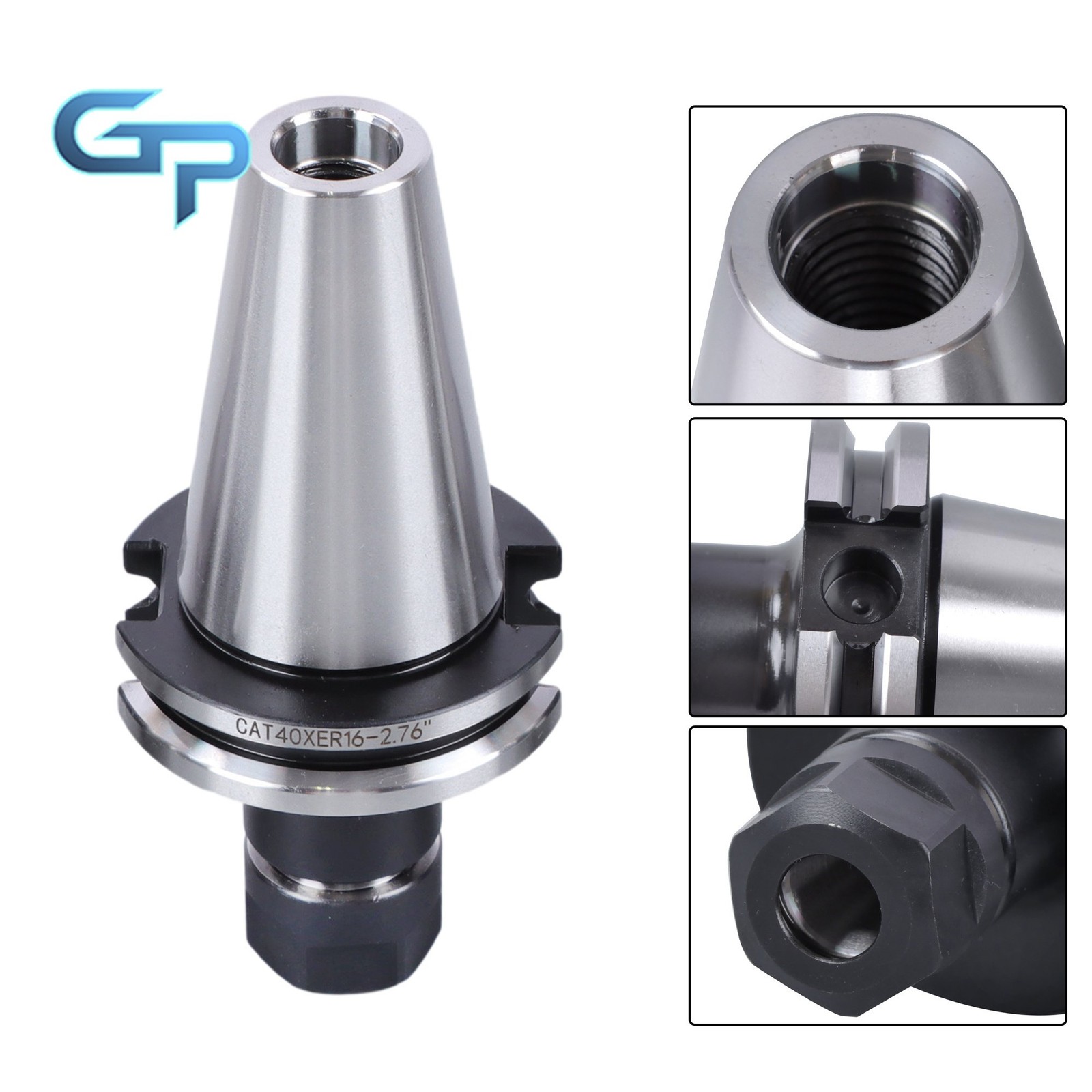 10 pcs CAT40-ER16 Collet Chuck 2.76″ 70mm Length Tool Holder Set