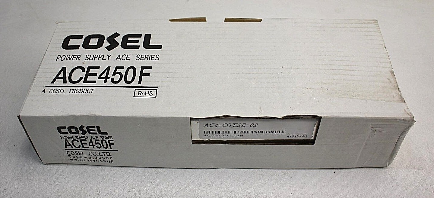 AC4-OYE2E-02 COSEL AC100-240V 50-60HZ 6.2AMAX 400/450W MAX NEW ! ACE450F