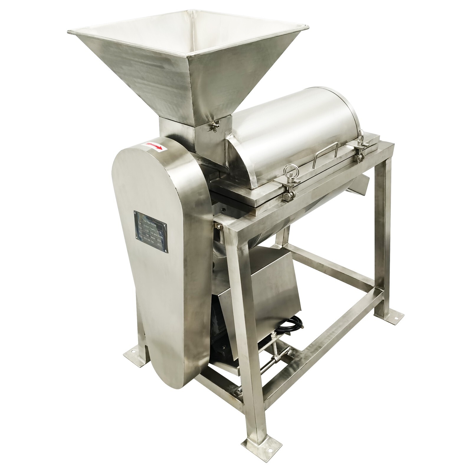 220V 3PH 2.2KW Automatic Spiral Fruit＆Vegetable Crushing Beating Machine 0.5T/H