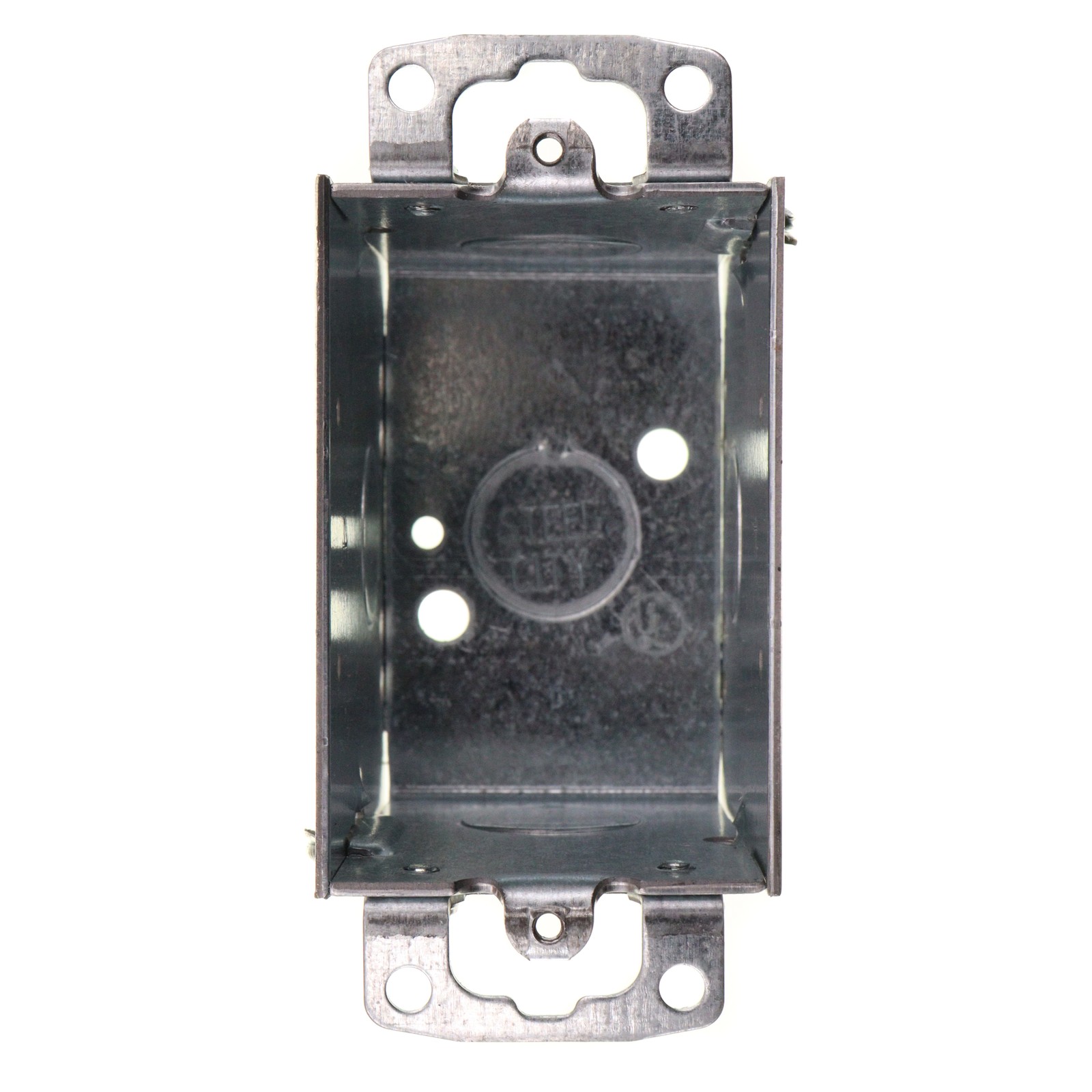 STEEL CITY CW-1/2 OLD-WORK STEEL DEVICE SWITCH BOX, 1-GANG, 1/2″ KO, 2-3/4″ DEEP
