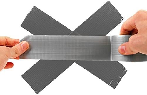 Silver Gray Duct Tape, 1.88 Inches Width x 35 Yard, 3 Rolls | Heavy duty adhe…