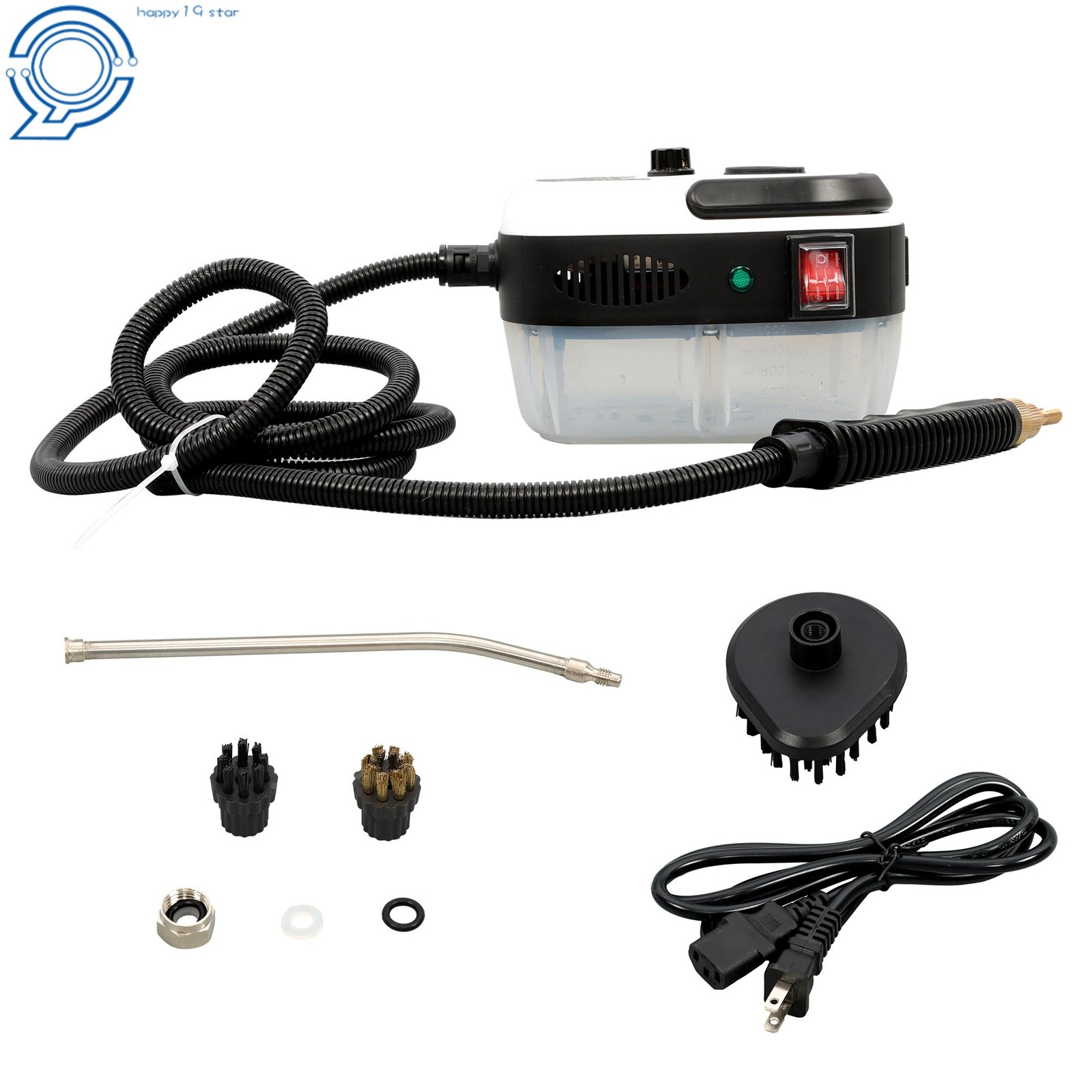 Steam Mop & Cleaner 2500W for Hardwood Floors & Auto Detailing Accessories