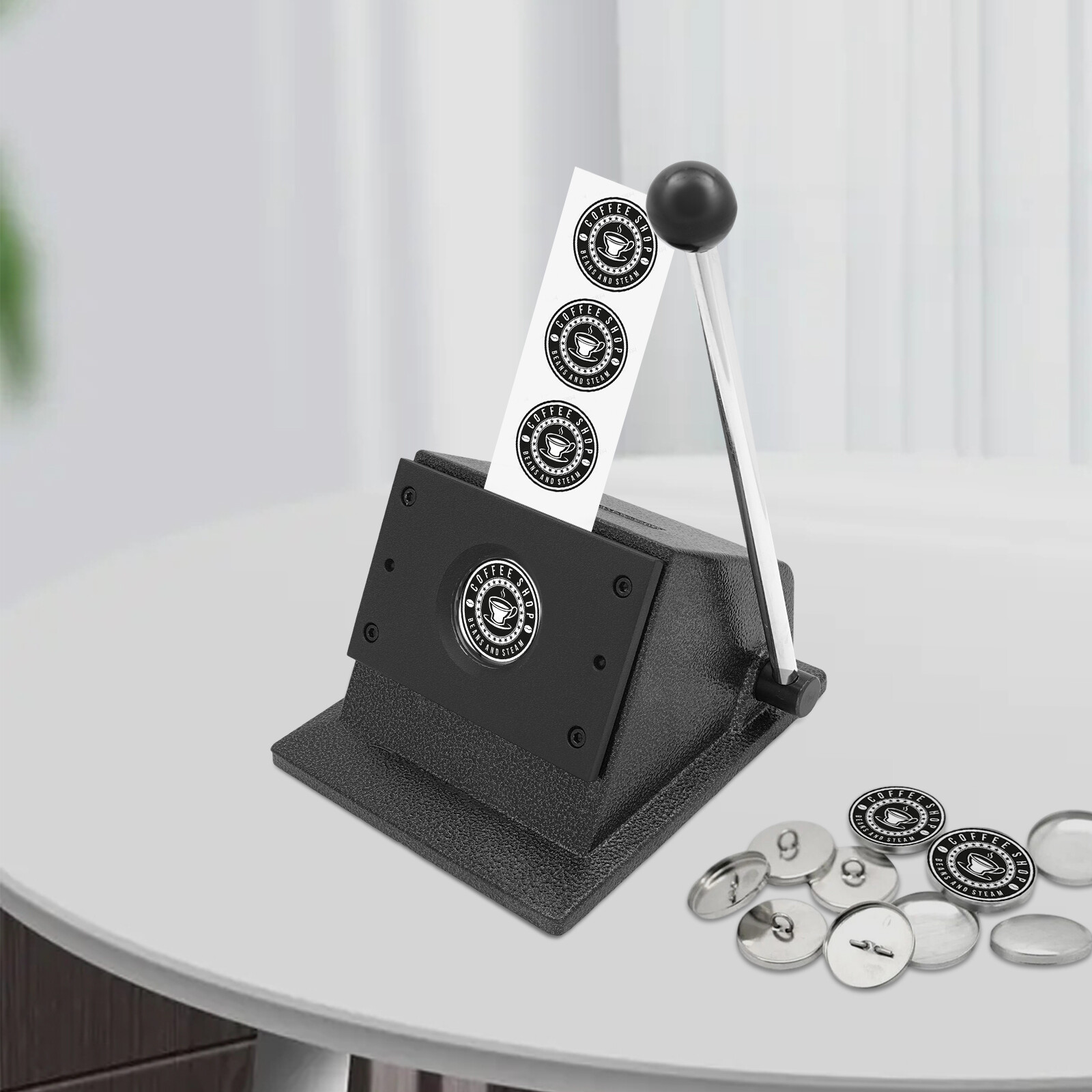 Manual Circle Cutter For Paper Button Paper Cutter, Round Punch Die Cutter
