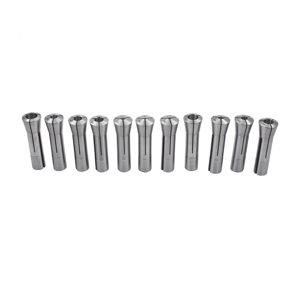 R8 Collet 11Pcs Set 1/8″ 3/16″ 1/4″ 5/16″ 3/8″ 7/16″ 1/2″ 9/16″ 5/8″ 11/16″ 3/4″