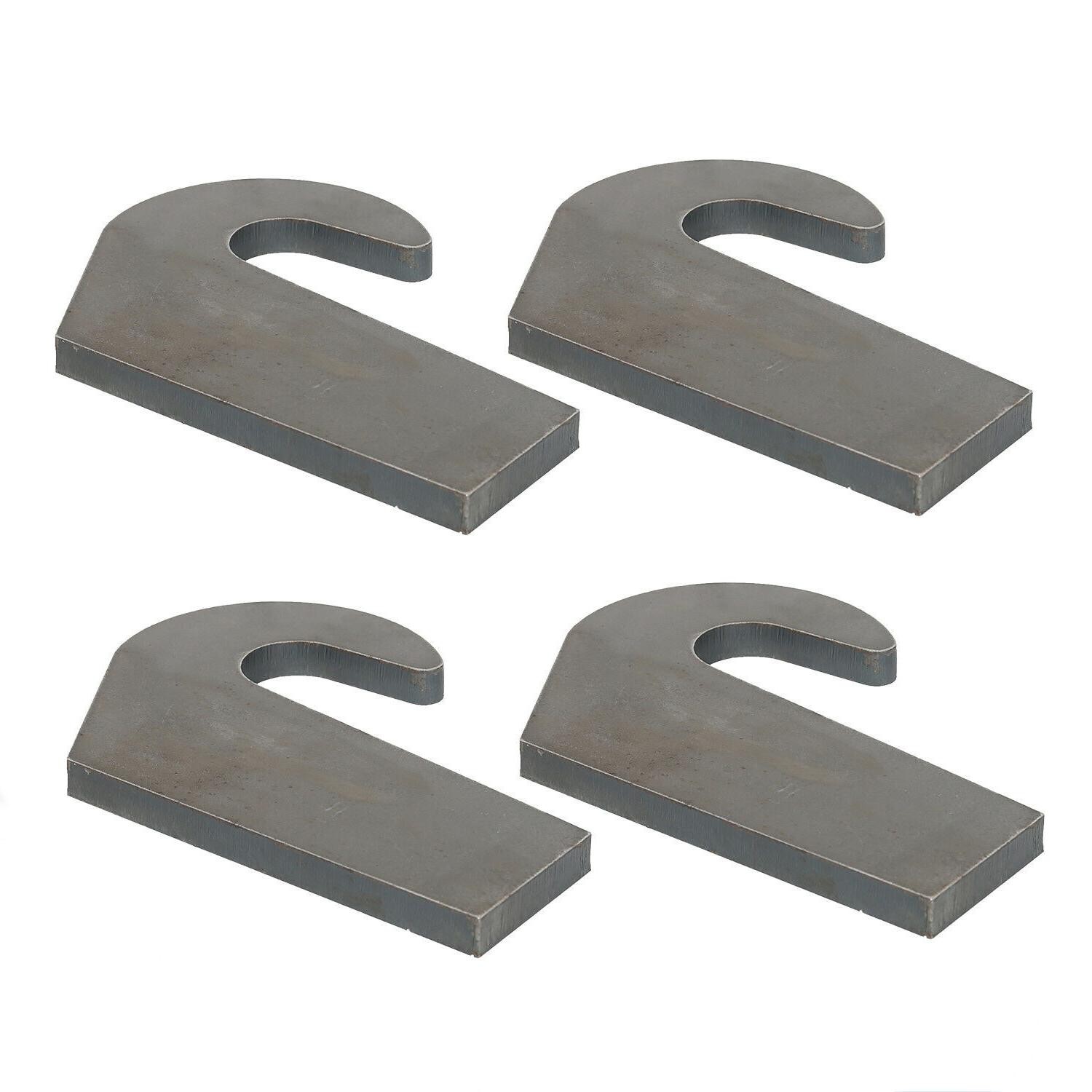 4X Steel Mounting Brackets Pin Type For Loader Bucket Pallet Forks Heavy Duty