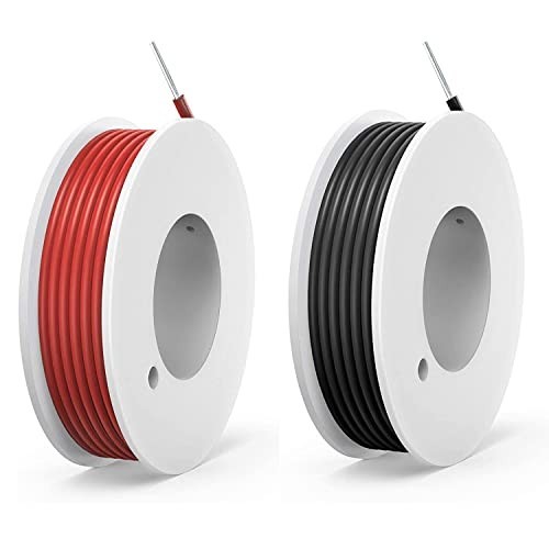 22 AWG Solid Wire Kit 2 Colors 26ft Each Tinned Copper PVC Hook Up Electrical