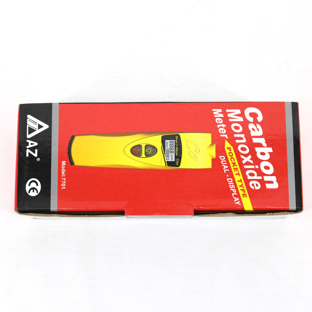 AZ-7701 Carbon Monoxide Detector CO Tester Meter Detector 0~1000 PPM w/Alarm