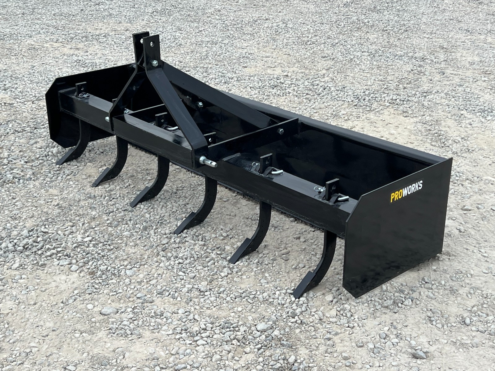 PROWORKS 84″ Box Blade 3 Point Hitch Tractor Scraper Grader 7 FT USA 6 Ripper
