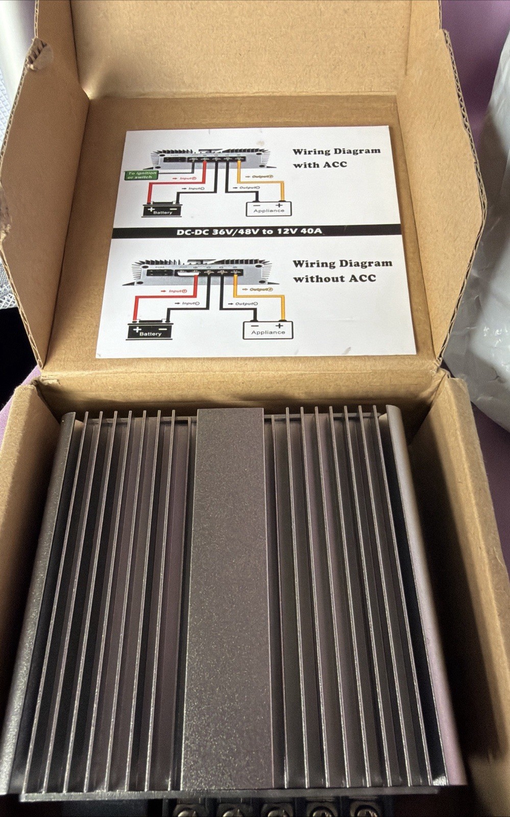 Waterproof DC 36V/48V To 12V 40A. Step-Down Power Supply