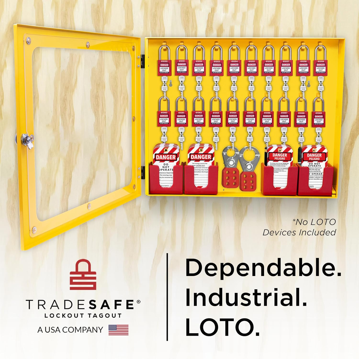 Lockout Tagout Station, Lock Out Tag Out Station Unfilled – No Loto Devices Incl