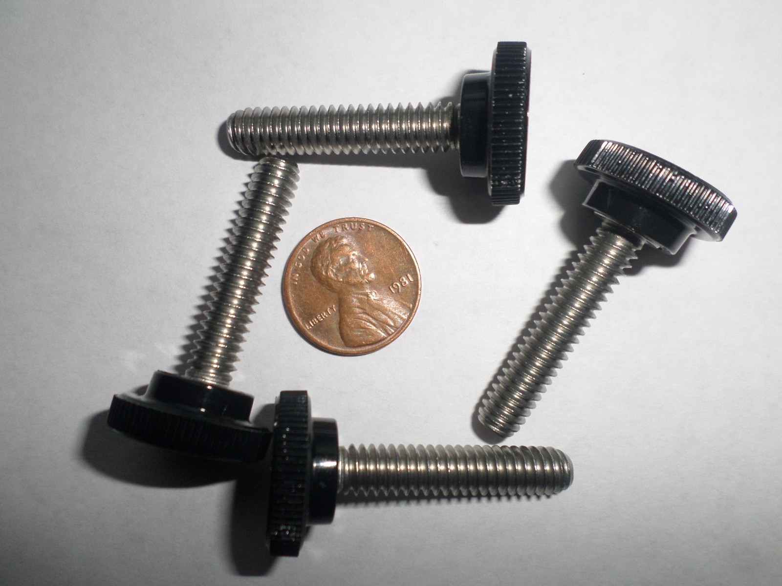 (4 Pcs) 1/4-20 x 1-1/4″ Thumb Screw *STAINLESS STEEL* FAST SHIP Thumbscrew