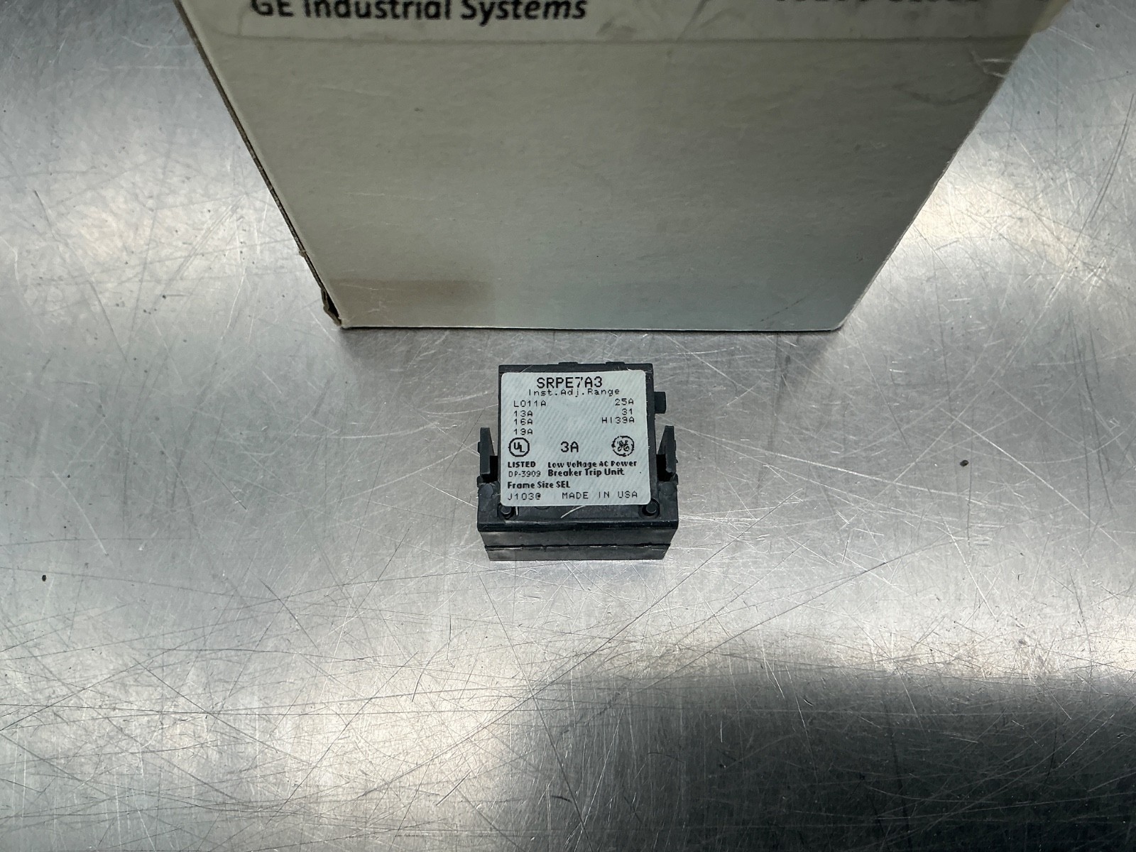 GE SRPE7A3 Rating Plug 3a