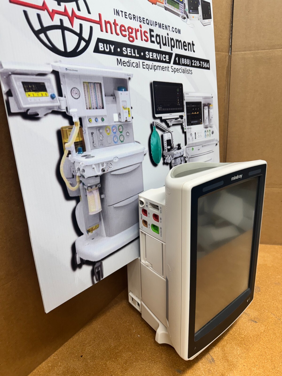 MINDRAY V12 Monitor – Refurbished Spo2, NiBp, Temp, IBP, ECG, Printer and Co2