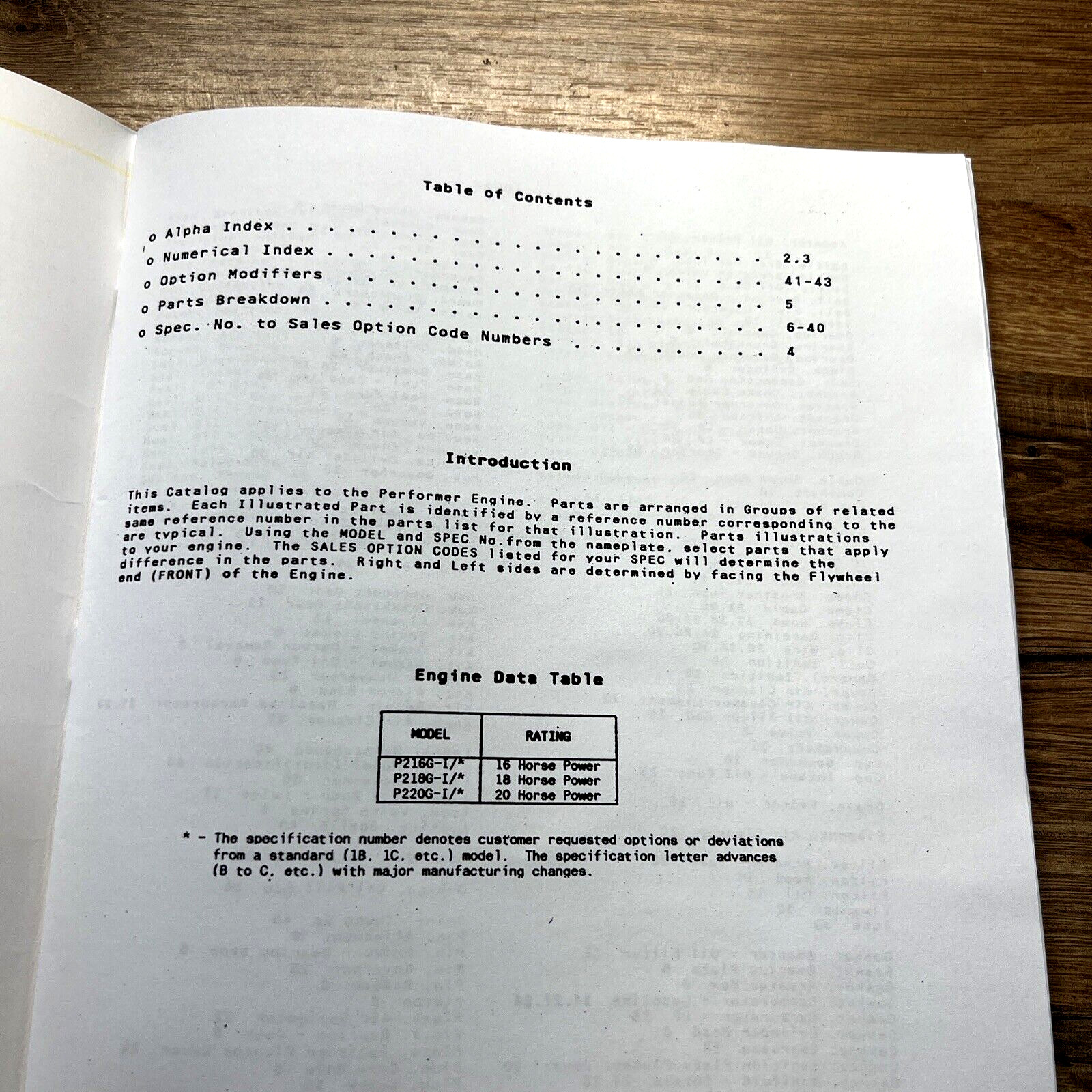 Onan P216 P218 P220 Engine Parts Manual Catalog Exploded Views For Assembly