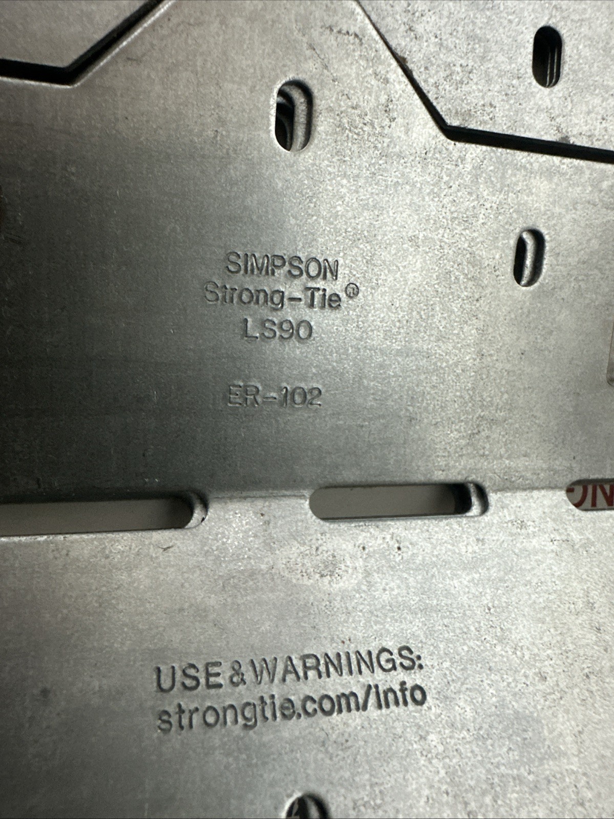 (20) Pack Simpson Strong-Tie LS90-7-7/8″ 18-Gauge Galvanized Reinforcing Angle