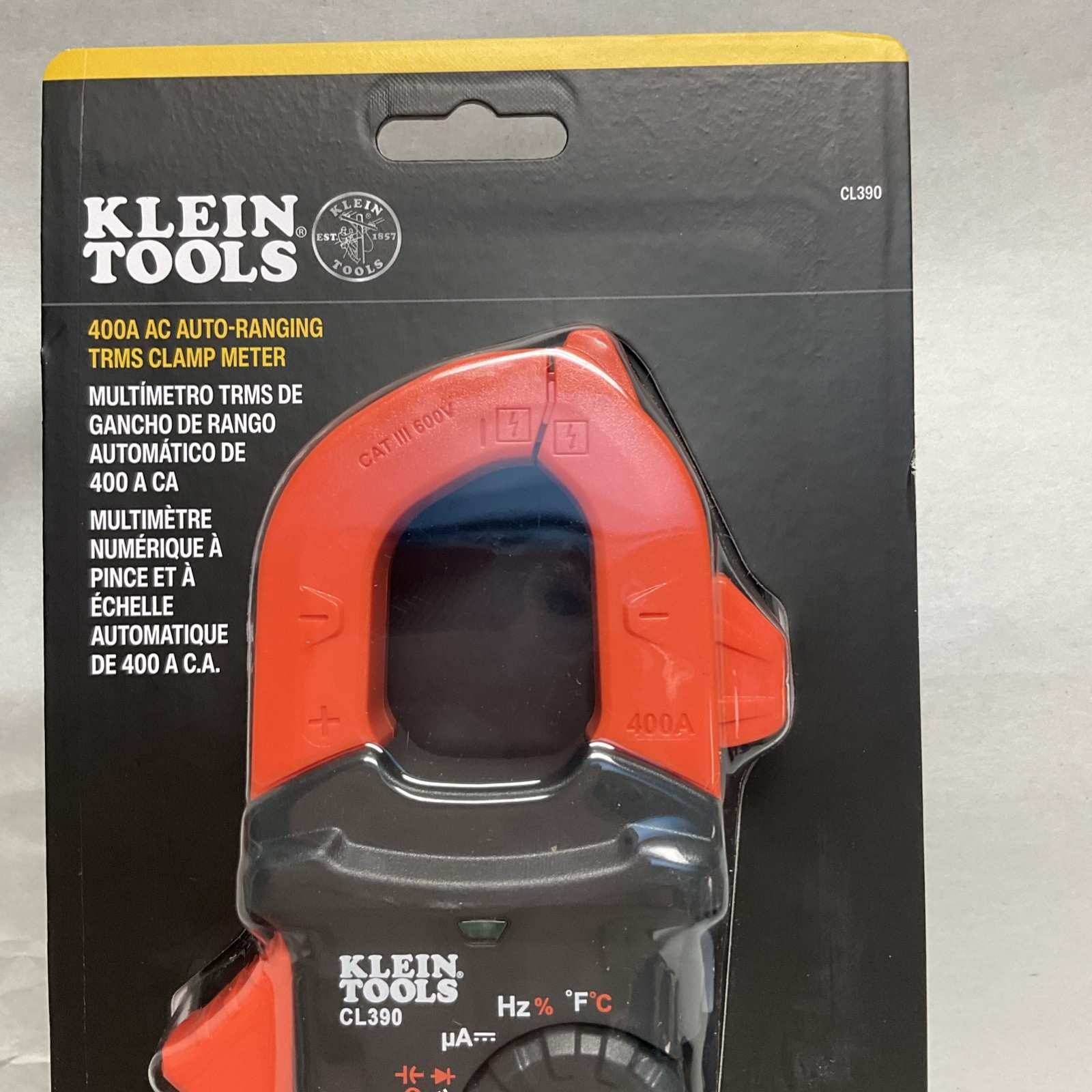 New Klein Tools CL390 AC/DC Digital Clamp Meter TRMS Auto-Ranging 400 Amp