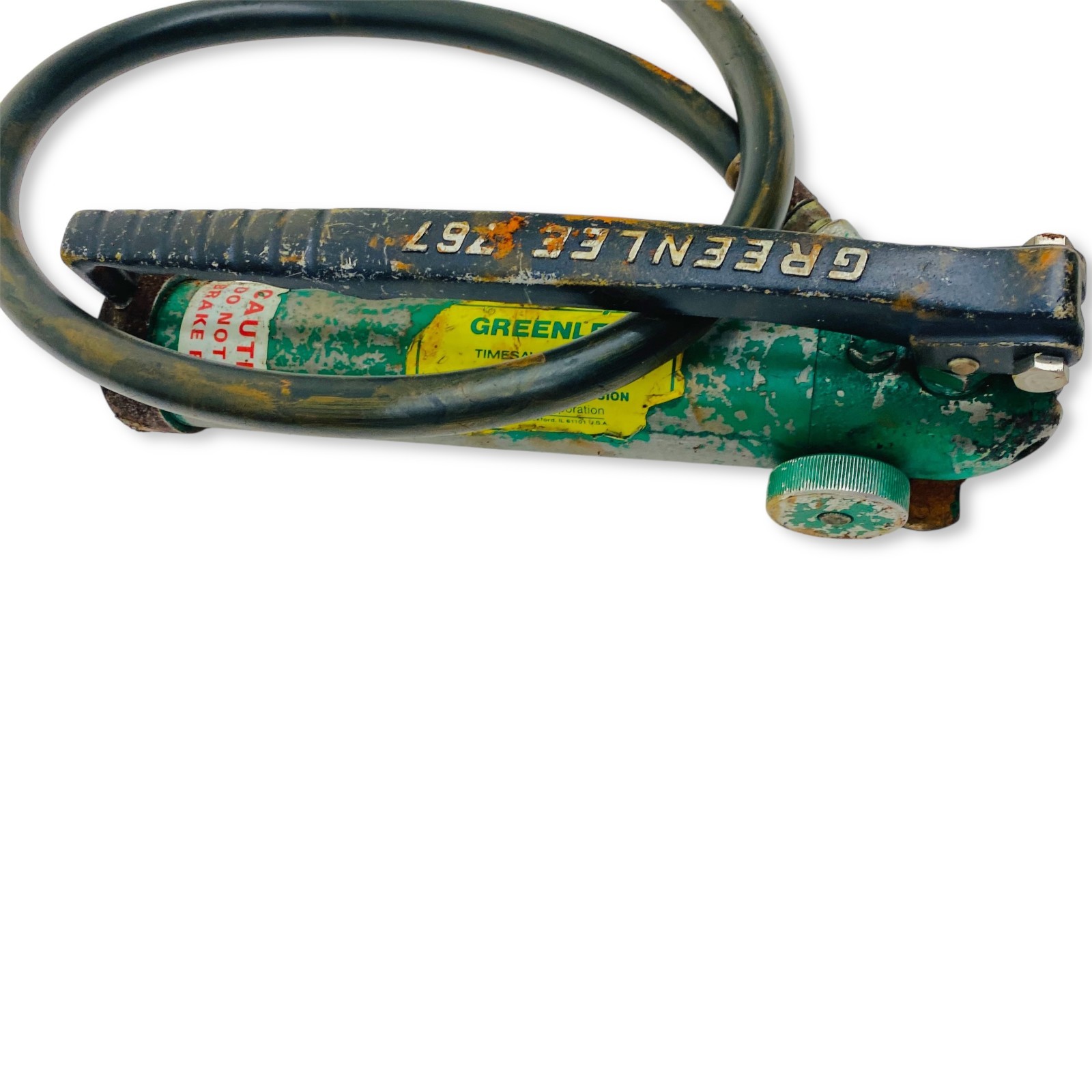 Greenlee 7306 Hydraulic Knockout Punch Driver Set 1/2″ – 2″ with 767 Pump & Case