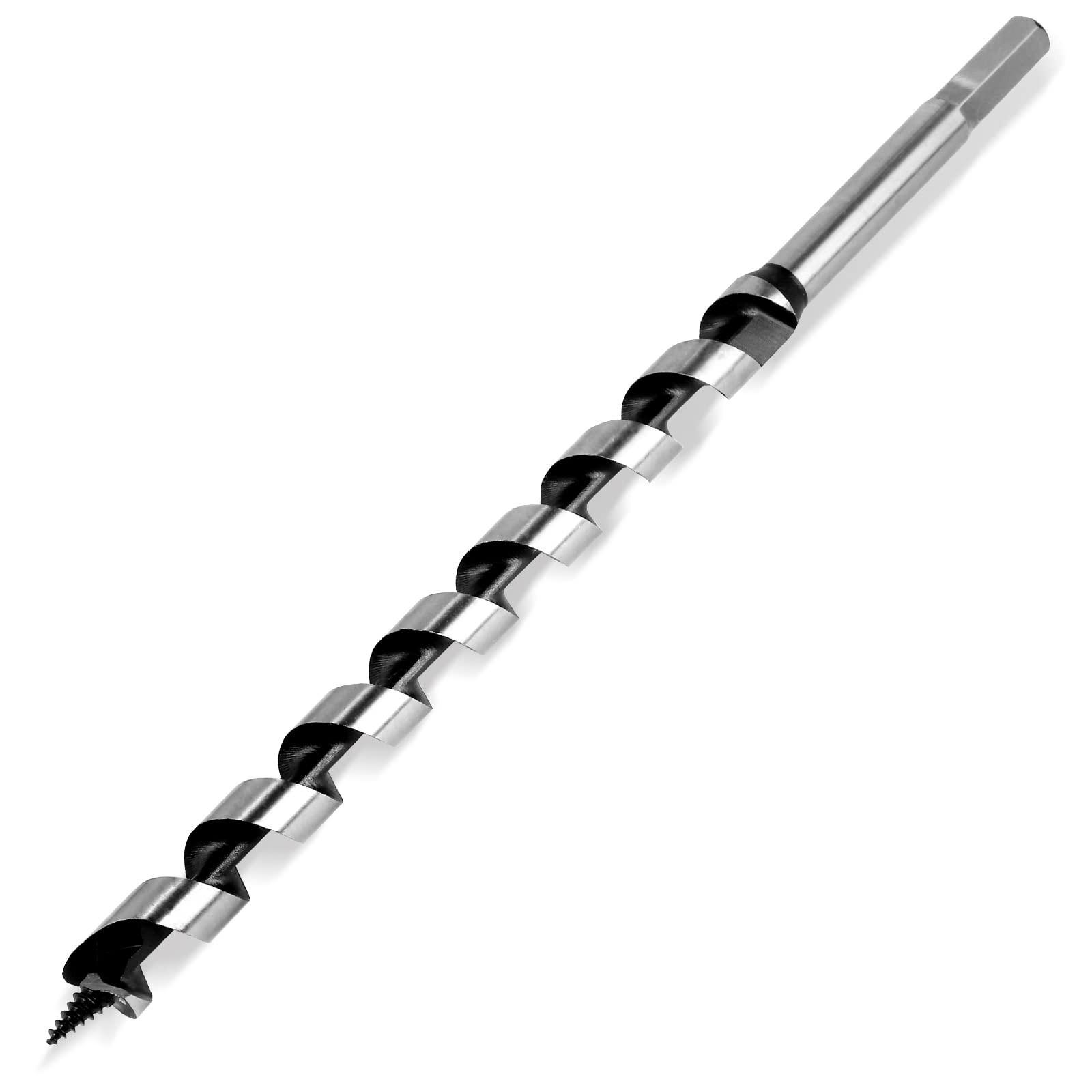 Ship Auger Drill Bit 16 x 300mm (Approximate 5/8 x 12 Inch), Wood Auger Bit w…