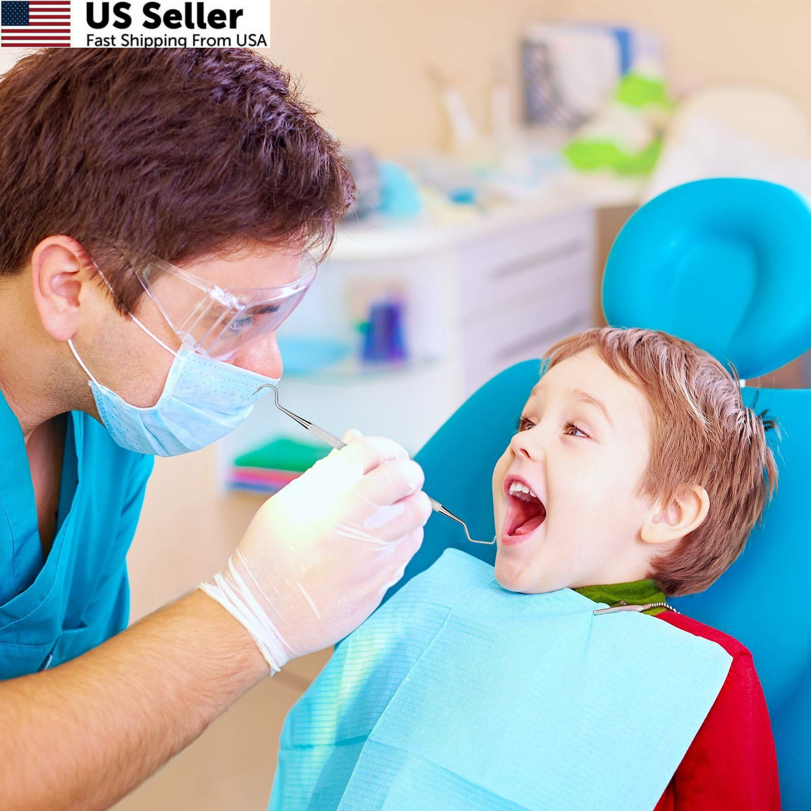 Professional Dental Scraper Tool Stainless Steel Dentist Pick Teeth Cleaner USA