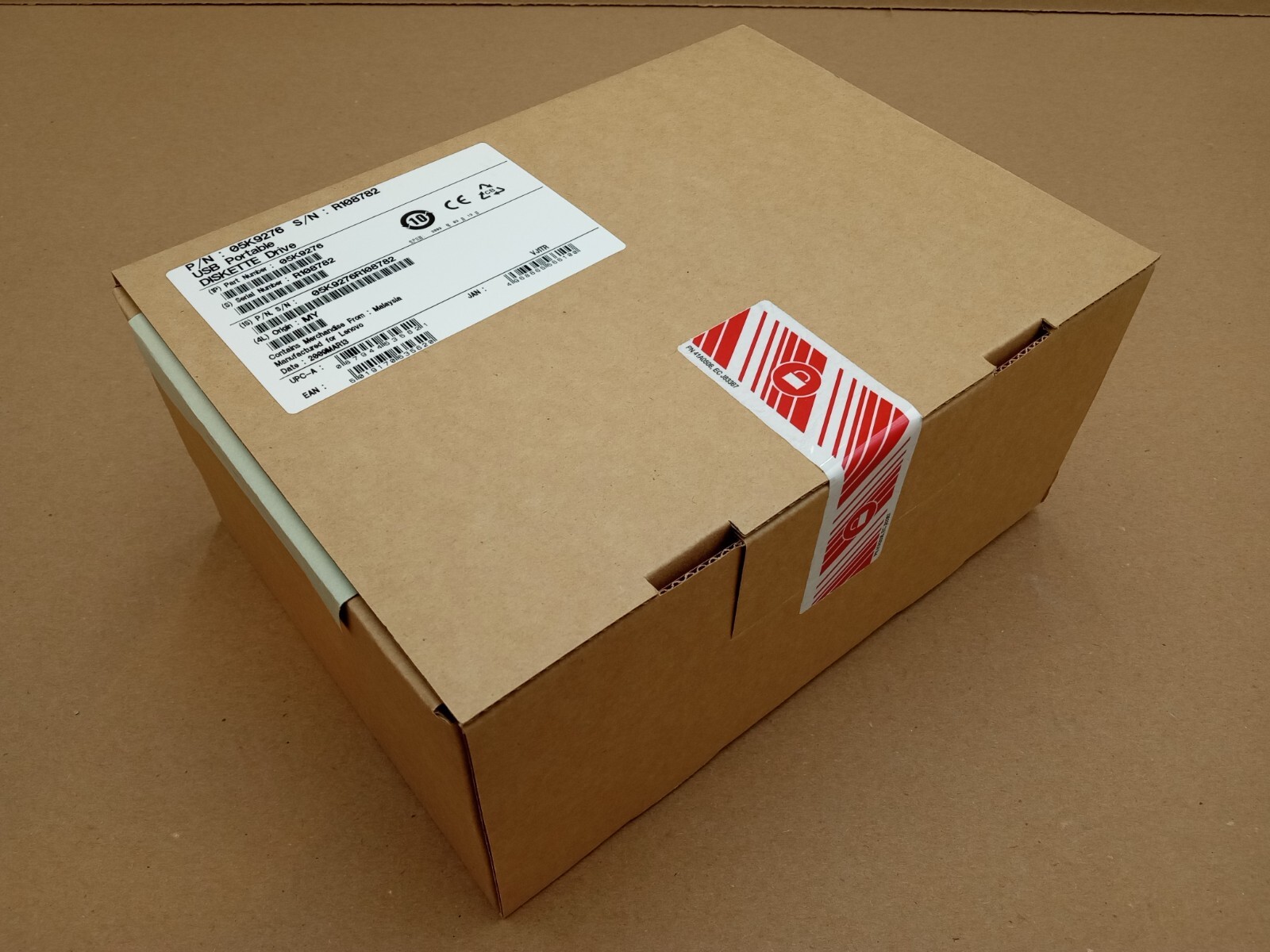 Genuine Vintage Lenovo USB Portable 3.5″ Diskette Disk Drive 1.44mb bag Software