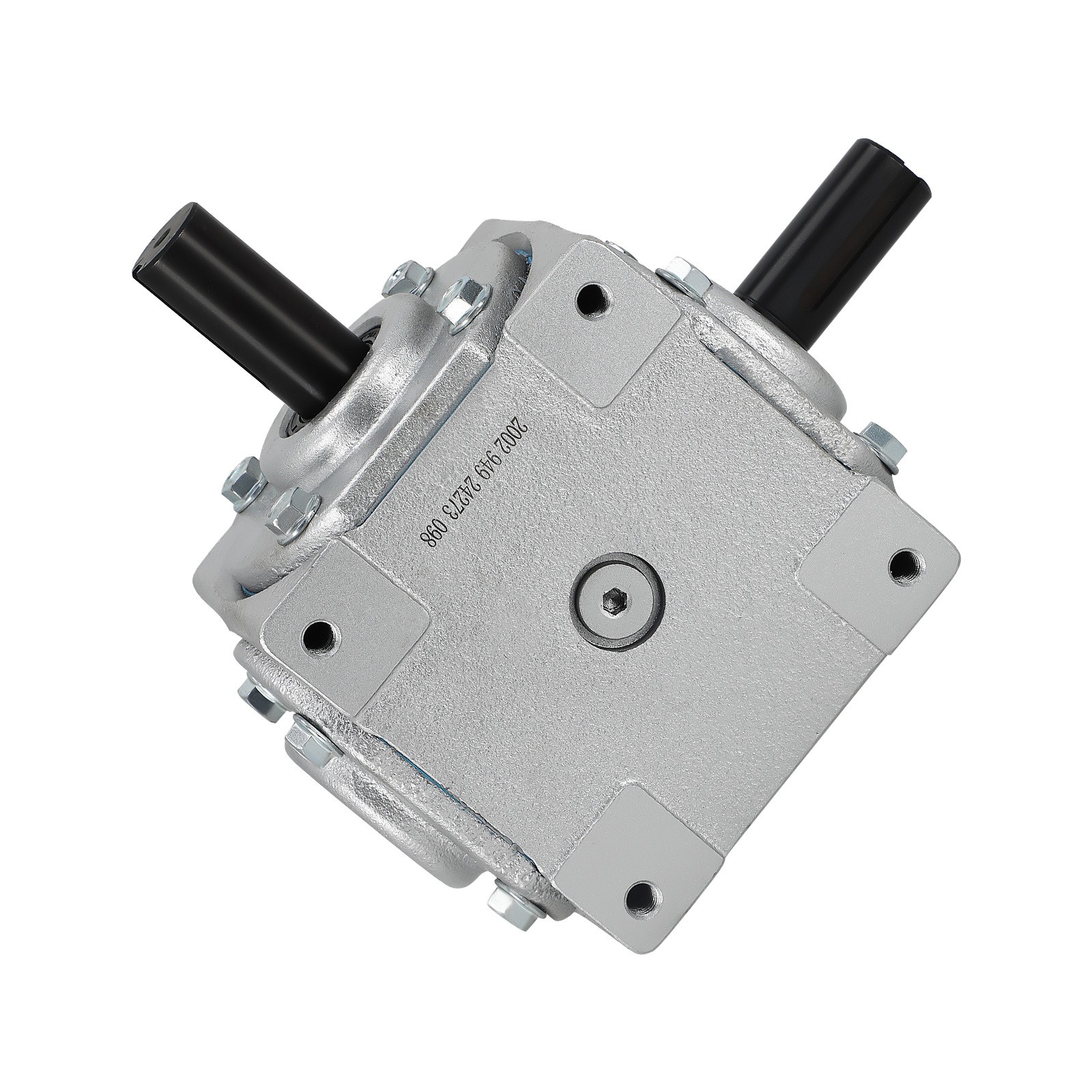 Right Angle Gearbox 1:1 Ratio 40HP 1800RPM CW/CW 1″ Shaft Cast Iron Housing