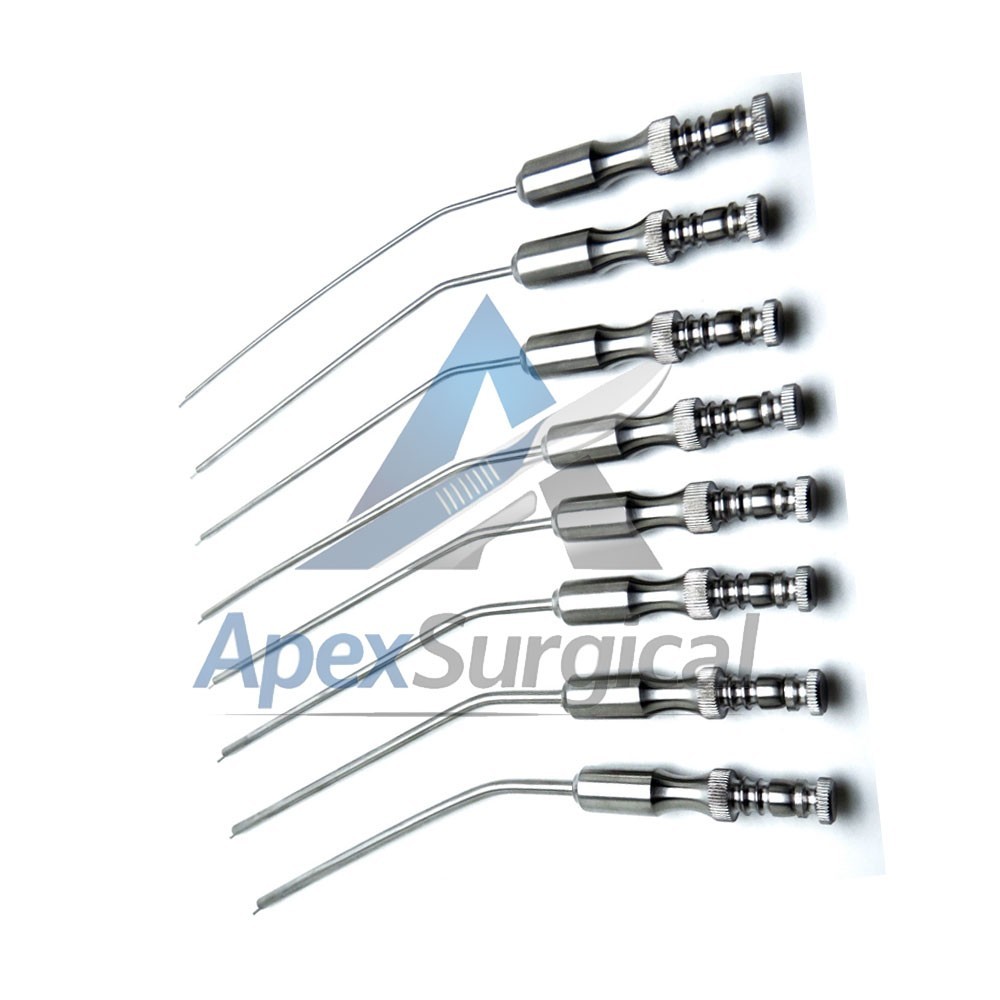 Frazier Suction Tubes 5,6,7,8,9,10,11,12 Surgical Diagnostic Instrument Set of 8