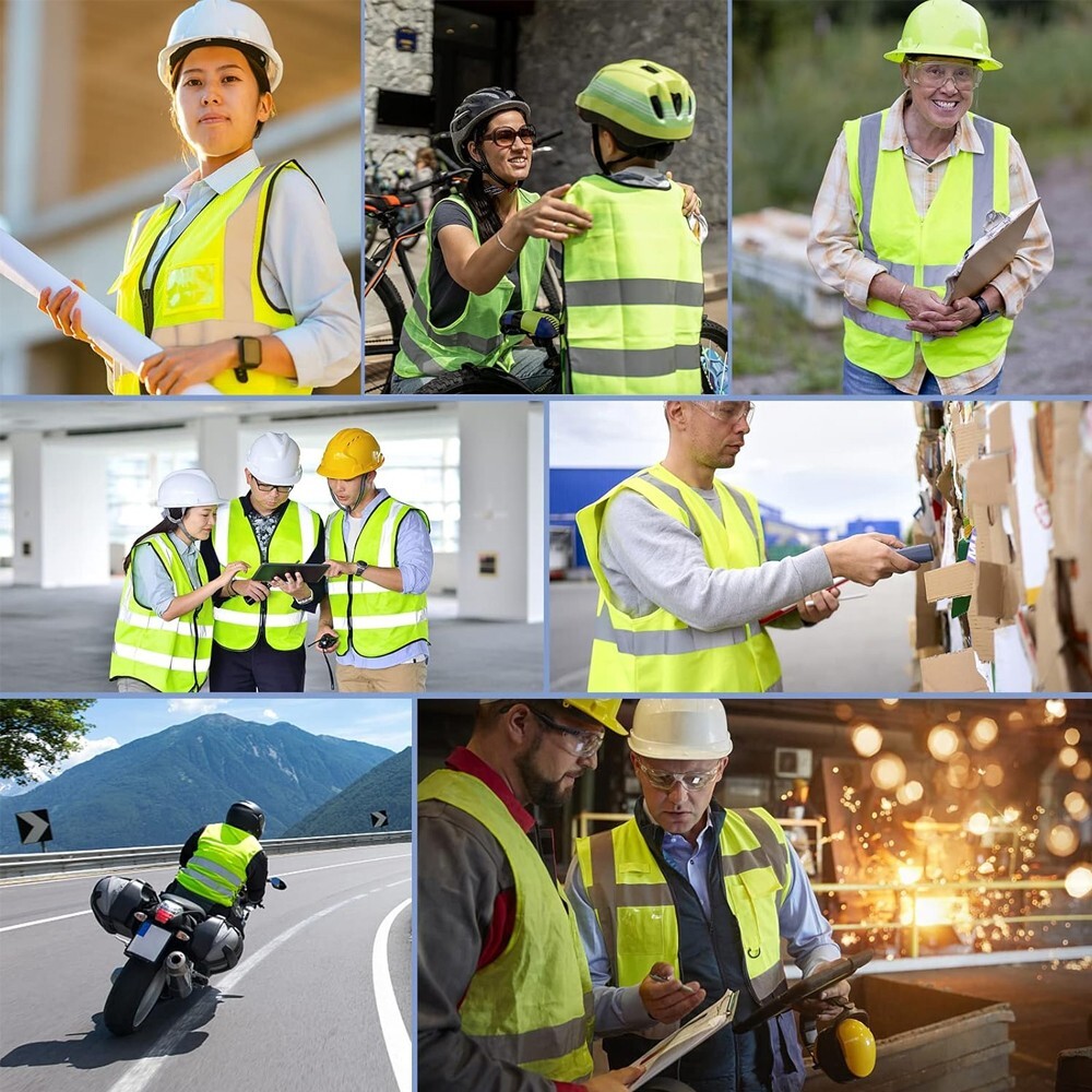 High Visibility Reflective Safety Vest for Men Women Work Construction Vest