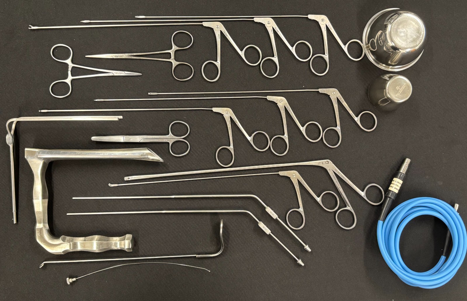 Pilling Teleflex ENT Micro-Laryngoscopy Surgical Instrument Set – 20pc Tray