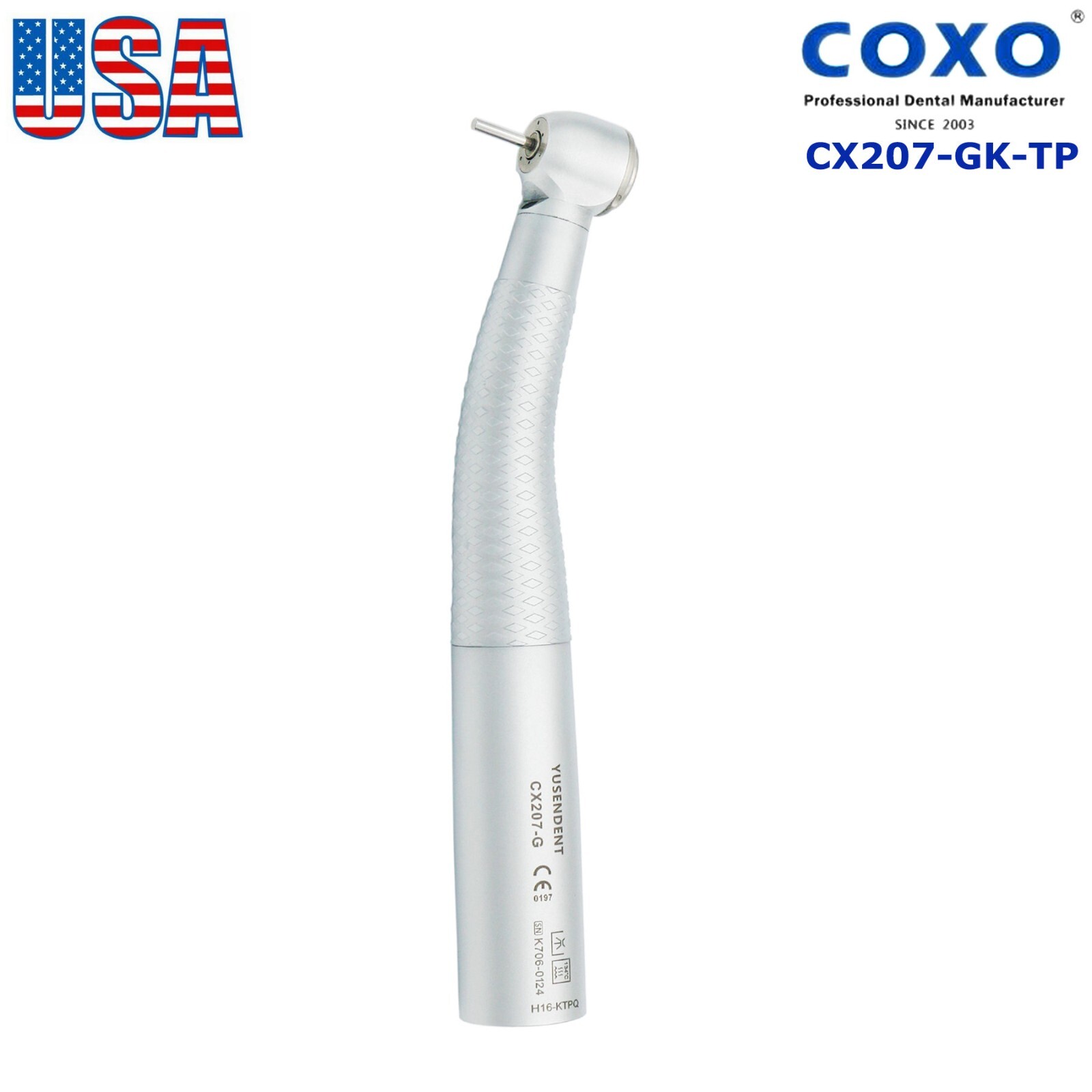 US COXO Dental Fiber Optic Handpiece High Speed Turbine For Kavo NSK Coupler