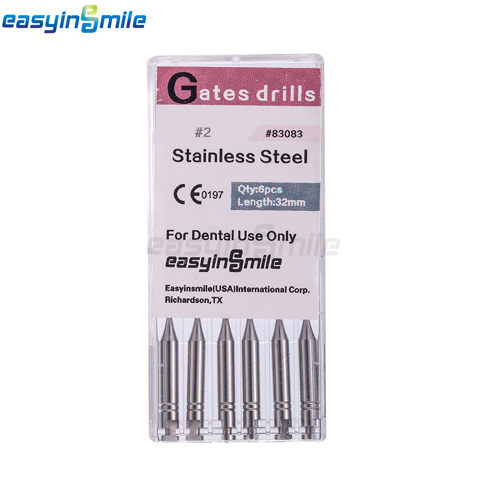 6pcs Endodontic Gates Drill Dental Peeso Reamers Glidden Rotary Paste Carriers