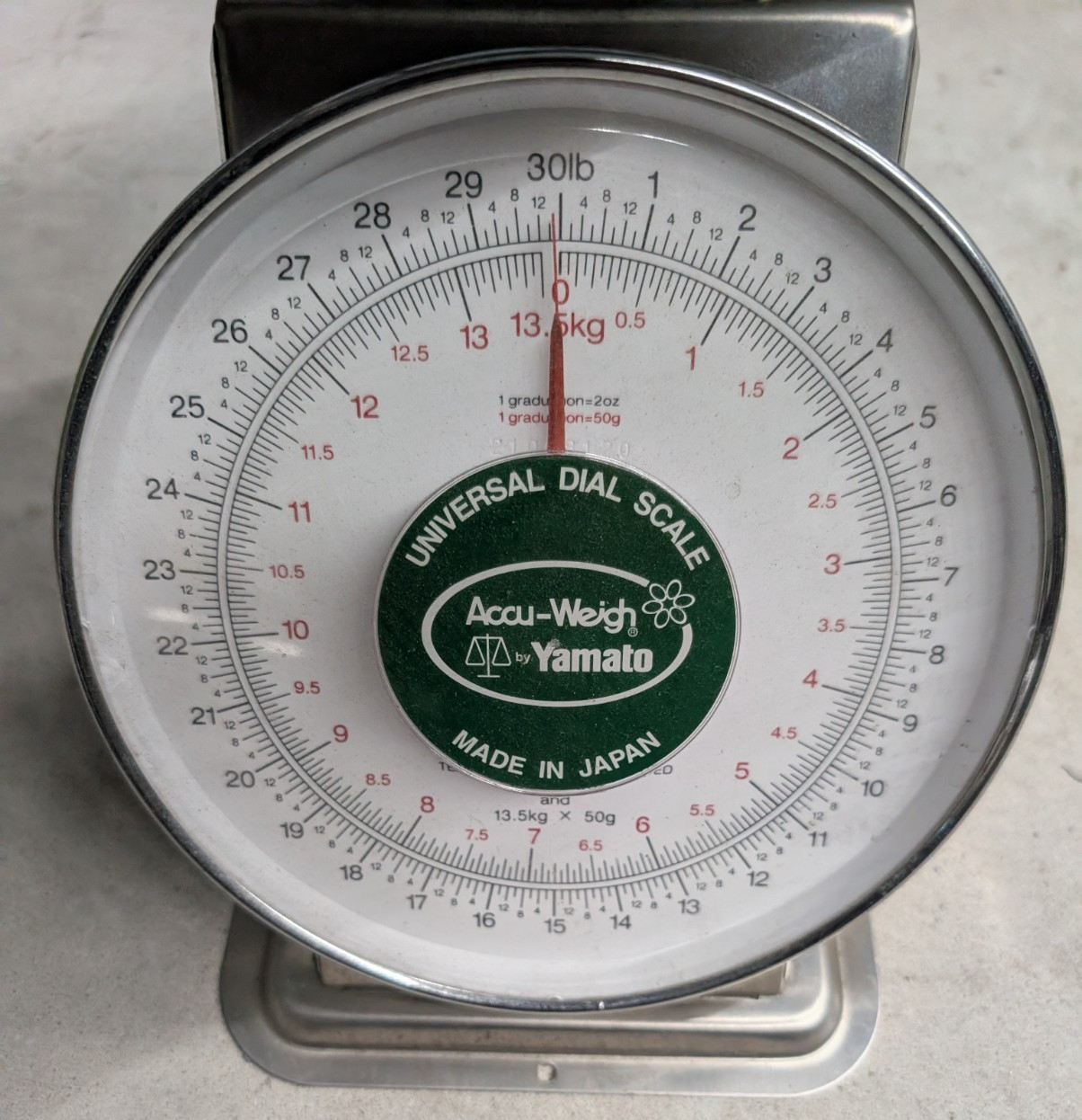 Yamato Accu-Weigh SM(N) Universal Dial Portion Scale 30lb 13.5kg Commercial Used