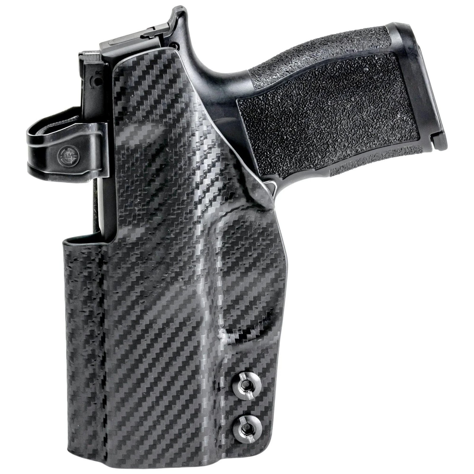 Rounded IWB Holster Fits: Glock 43 43X Holster – RH – Carbon Fiber Black Kyde…