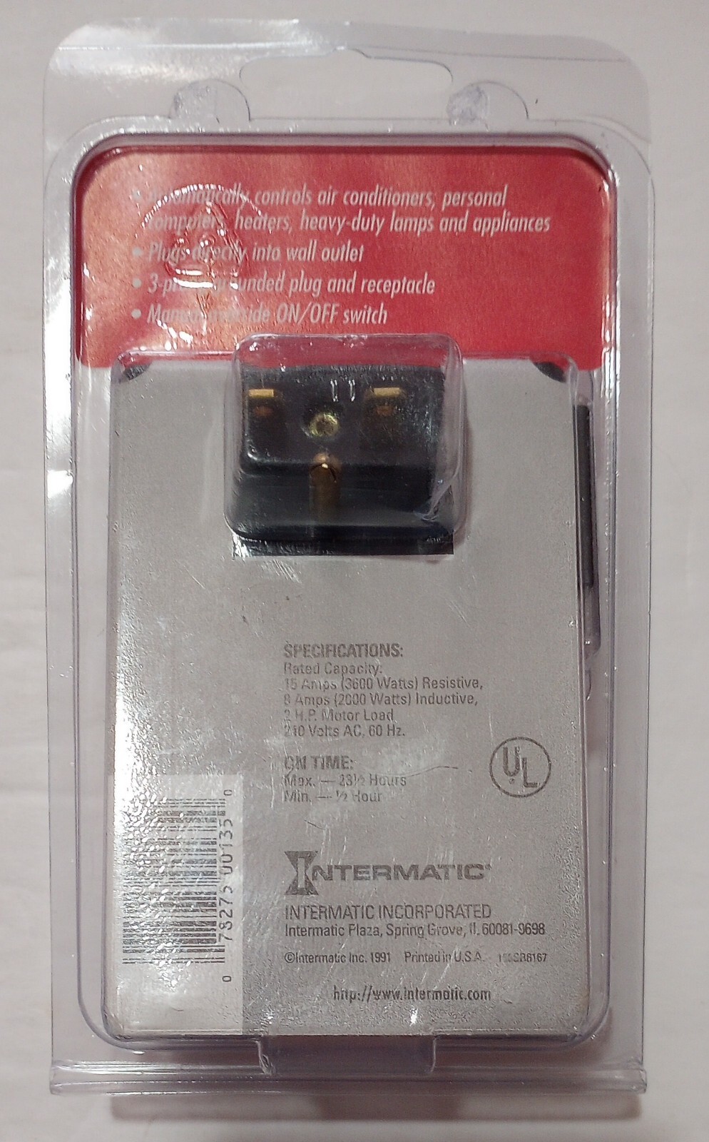 Intermatic Time All Heavy Duty Air Conditioner Appliance Timer 15 A 240v HB112C