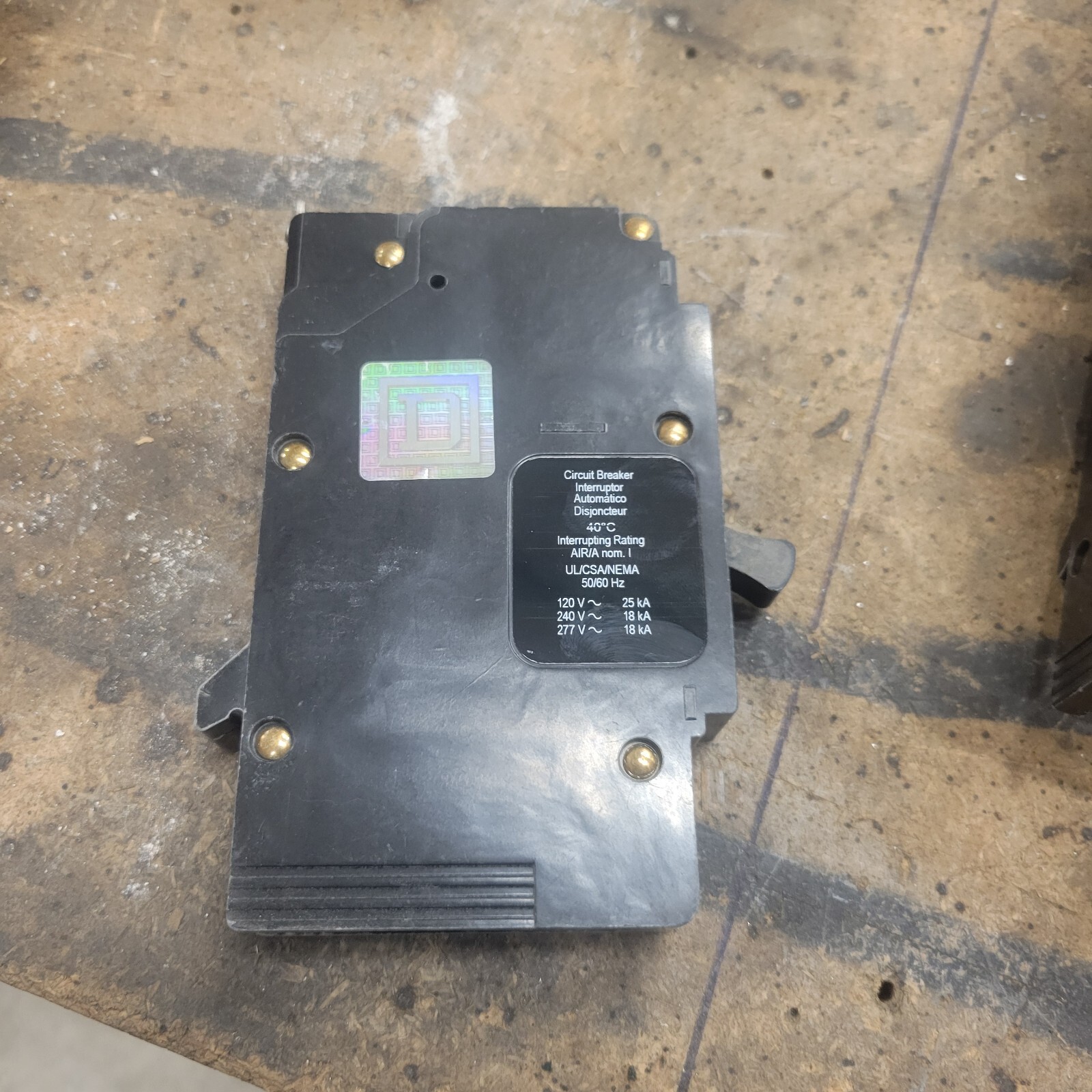 Square D EDB14020 Circuit Breaker 20A Amp 277V single 1 Pole