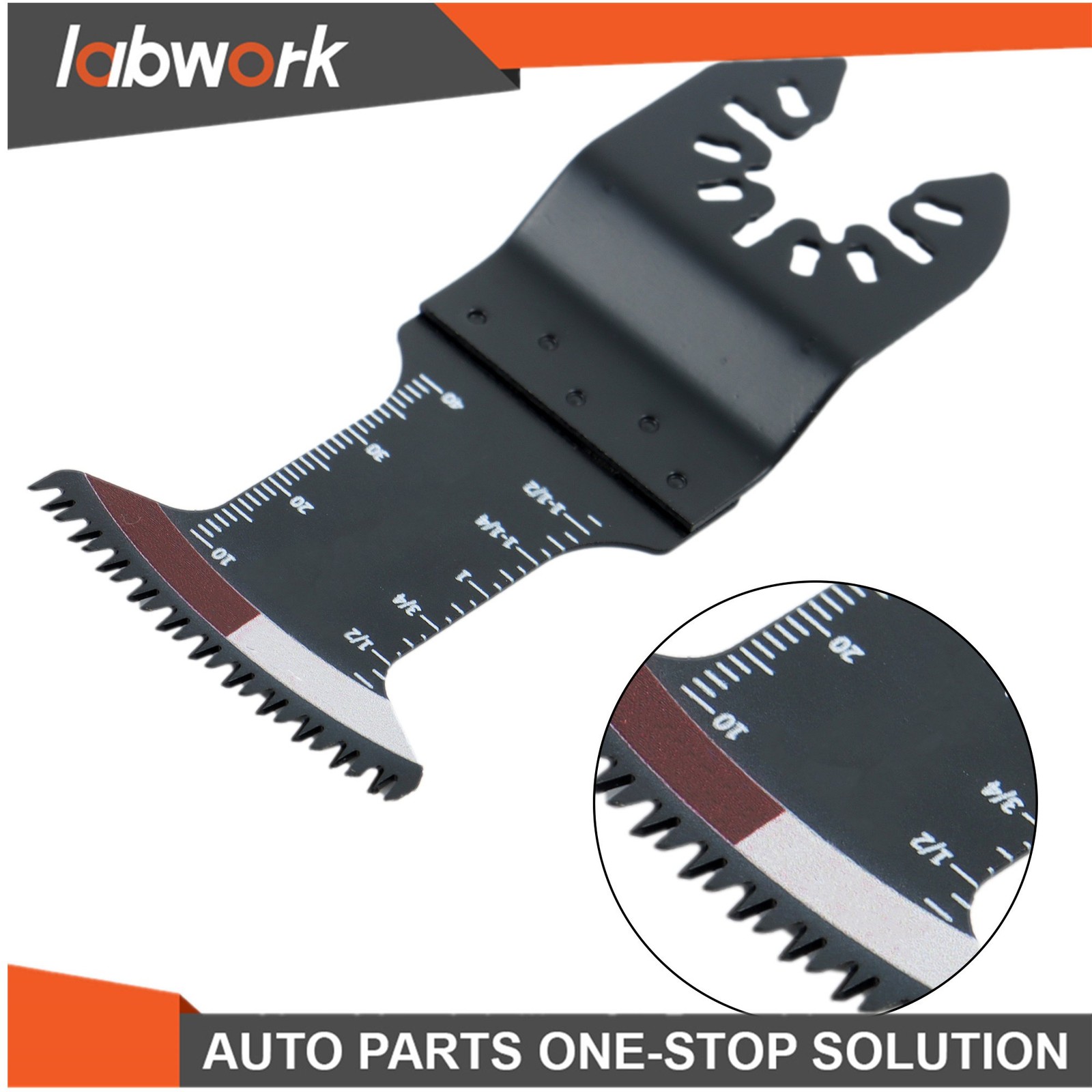 Labwork 10 Pcs Extended Japanese Tooth Oscillating Blades Multi Tool Blades Kit