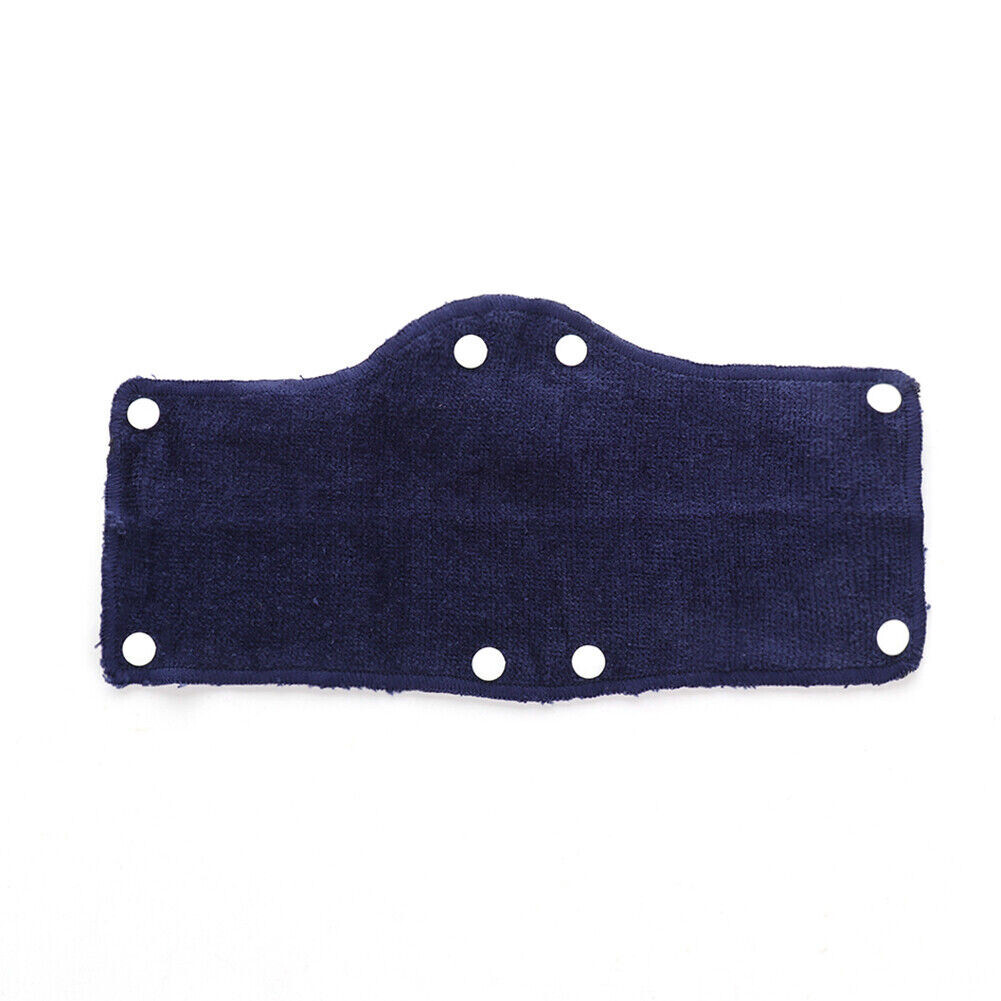 (6 PACK) TERRY CLOTH SNAP ON NAVY HARD HAT SWEAT BAND COTTON LINER CONTRUCTION