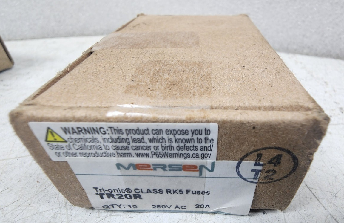 🤠 10) NEW MERSEN FERRAZ SHAWMUT 20 AMP TRI-ONIC FUSE DUAL ELEMENT TR20R