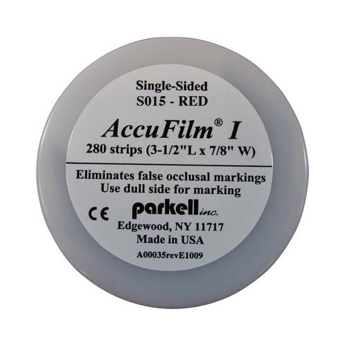 Parkell S015 AccuFilm I Thin Articulating Film Single Sided Red .0008 280/Pk