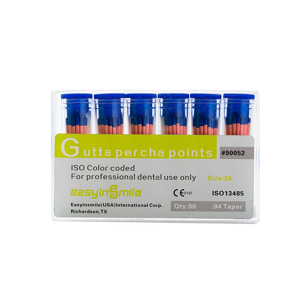 Dental Gutta Percha Points Endo .02/.04/.06 Taper for Root Canal 15-40 45-80 USA
